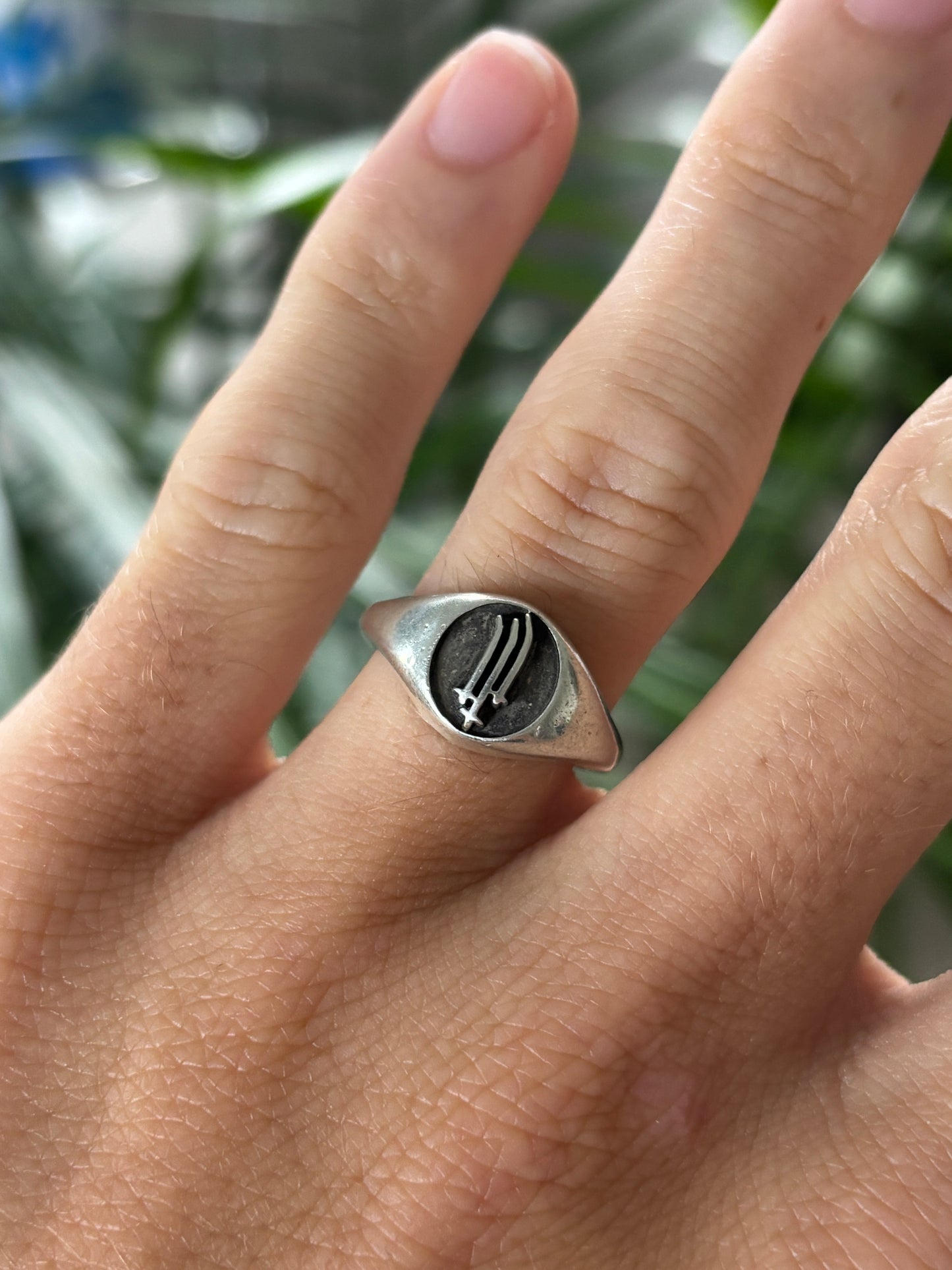 Signet Triple Cross Ring