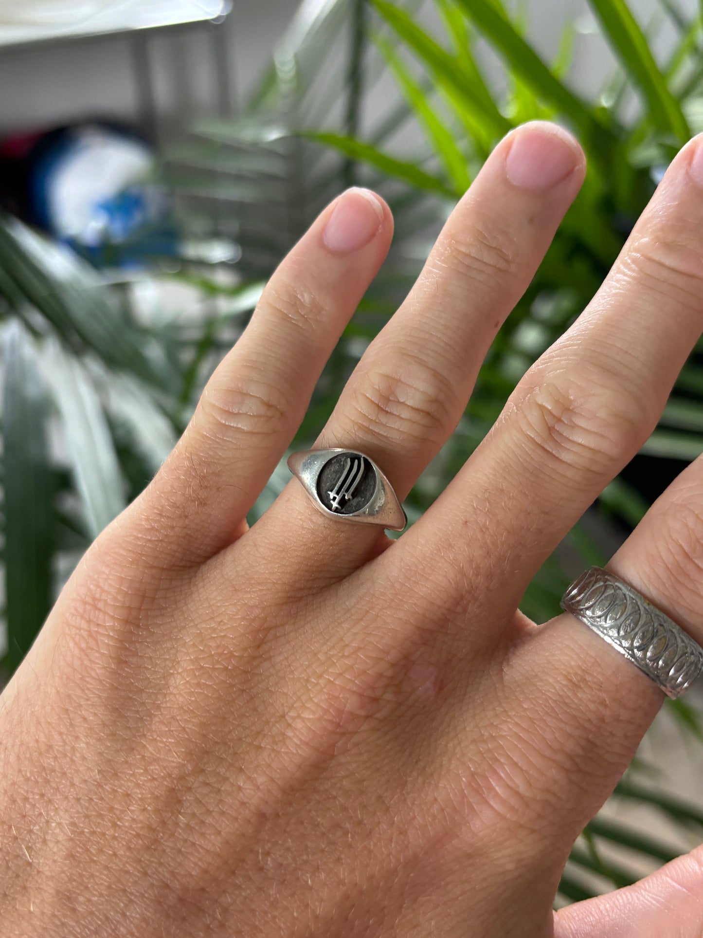 Signet Triple Cross Ring