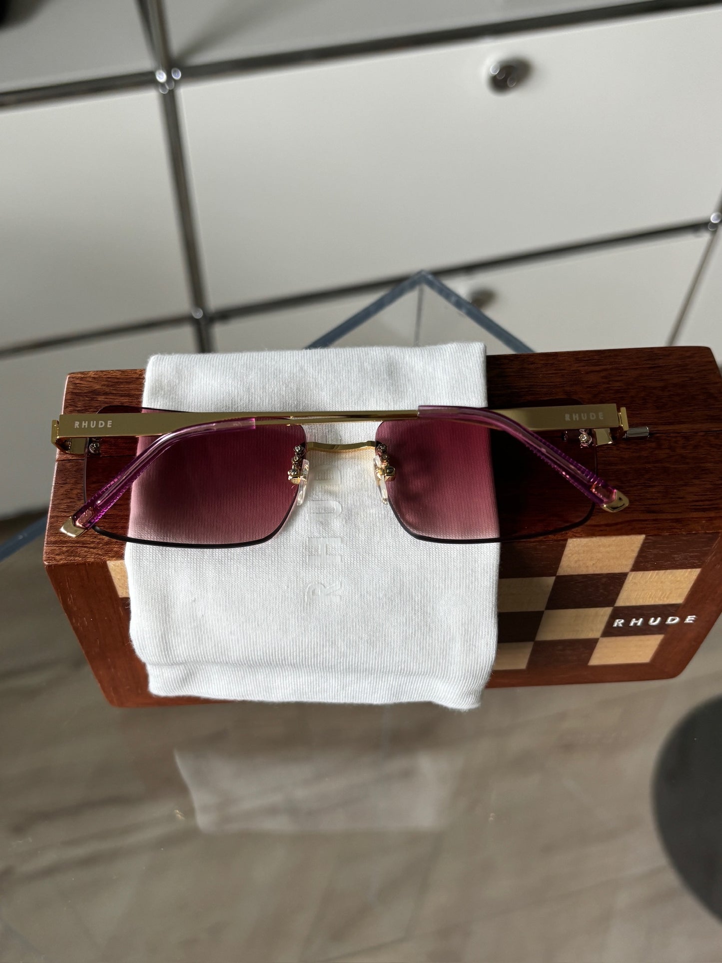 New Money Rimless Sunglasses