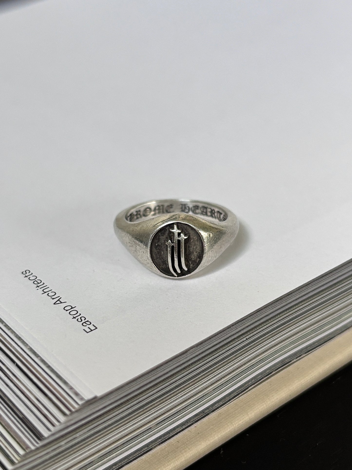 Signet Triple Cross Ring