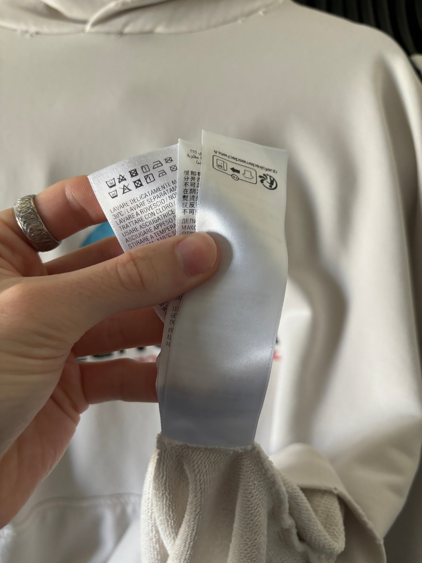 Cream Surf Logo Hoodie