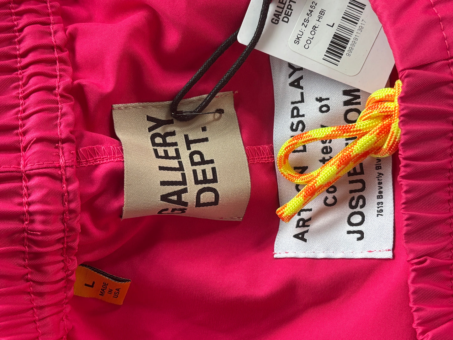 Pink Nylon Zuma Shorts