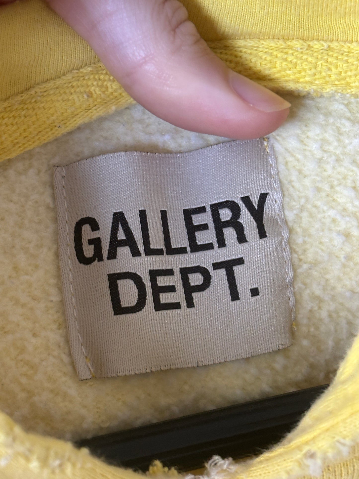 Faded Logo Yellow Hoodie