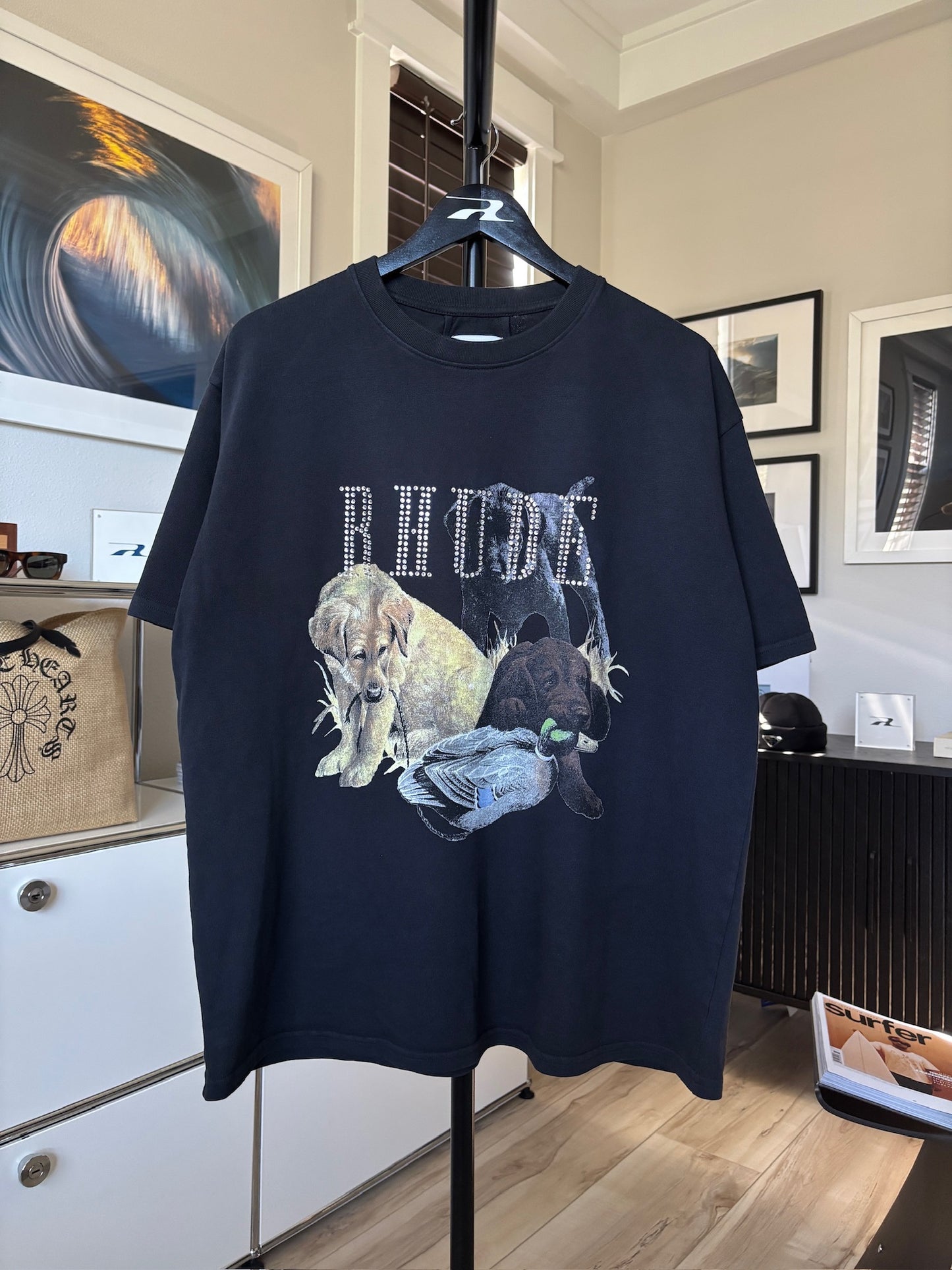 Rhinestone Dog Logo Tee