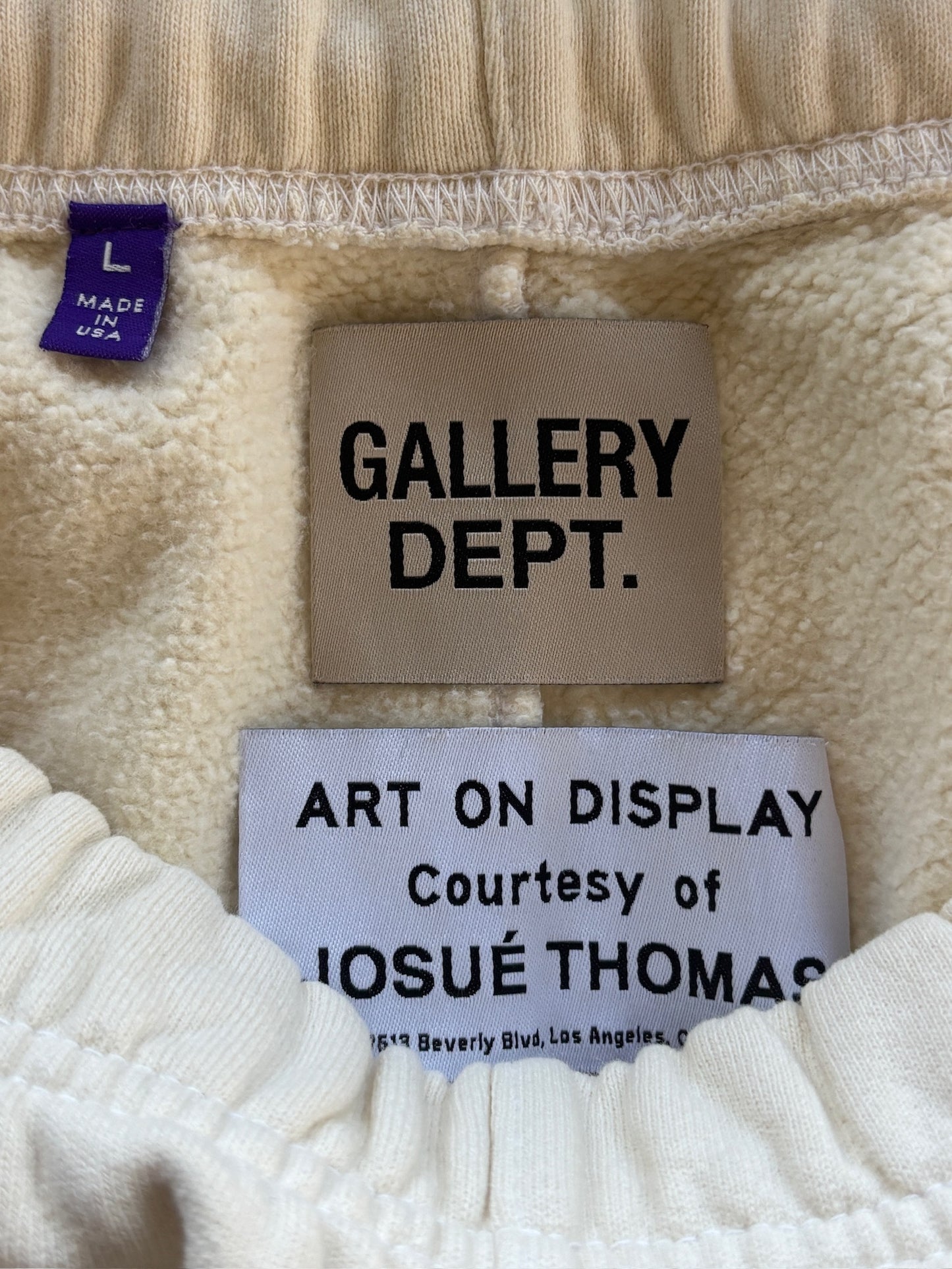 Cream Flare Sweatpants