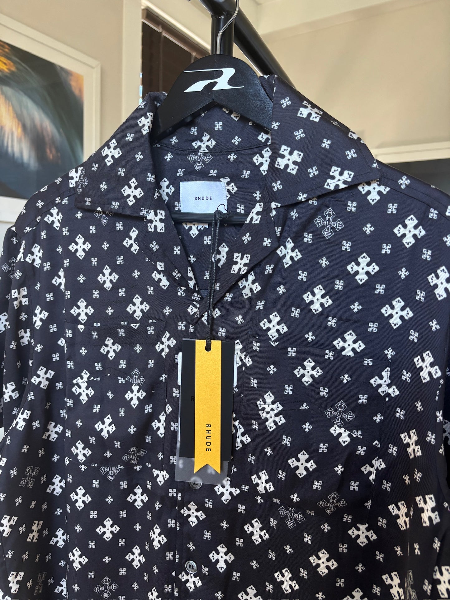 Monogram Silk Logo Shirt