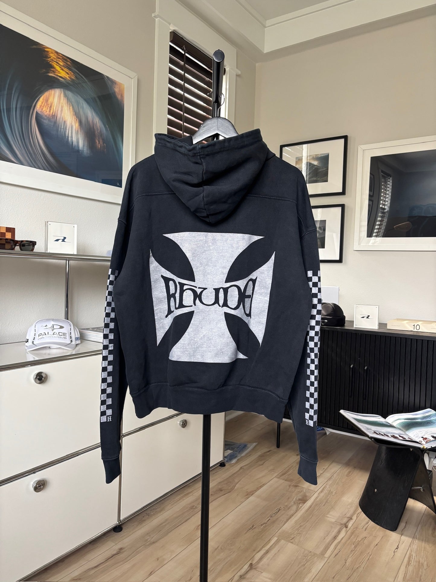 Biker Cross Logo Hoodie