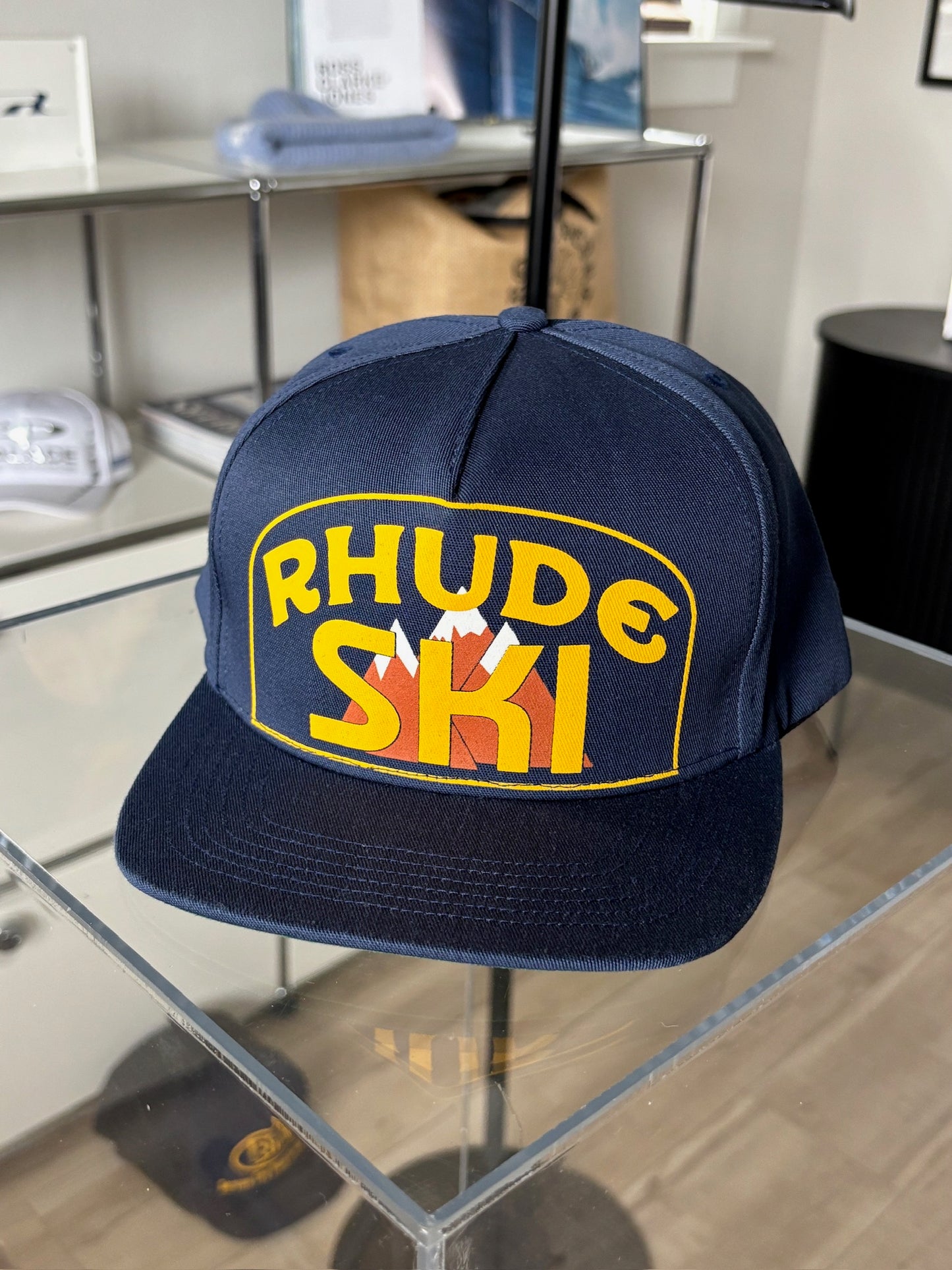 Ski Mountain Resort Logo Hat