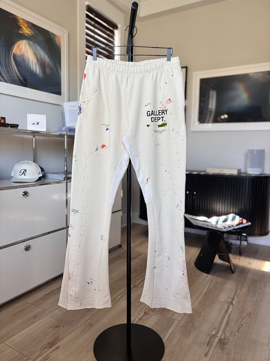 Cream Flare Sweatpants