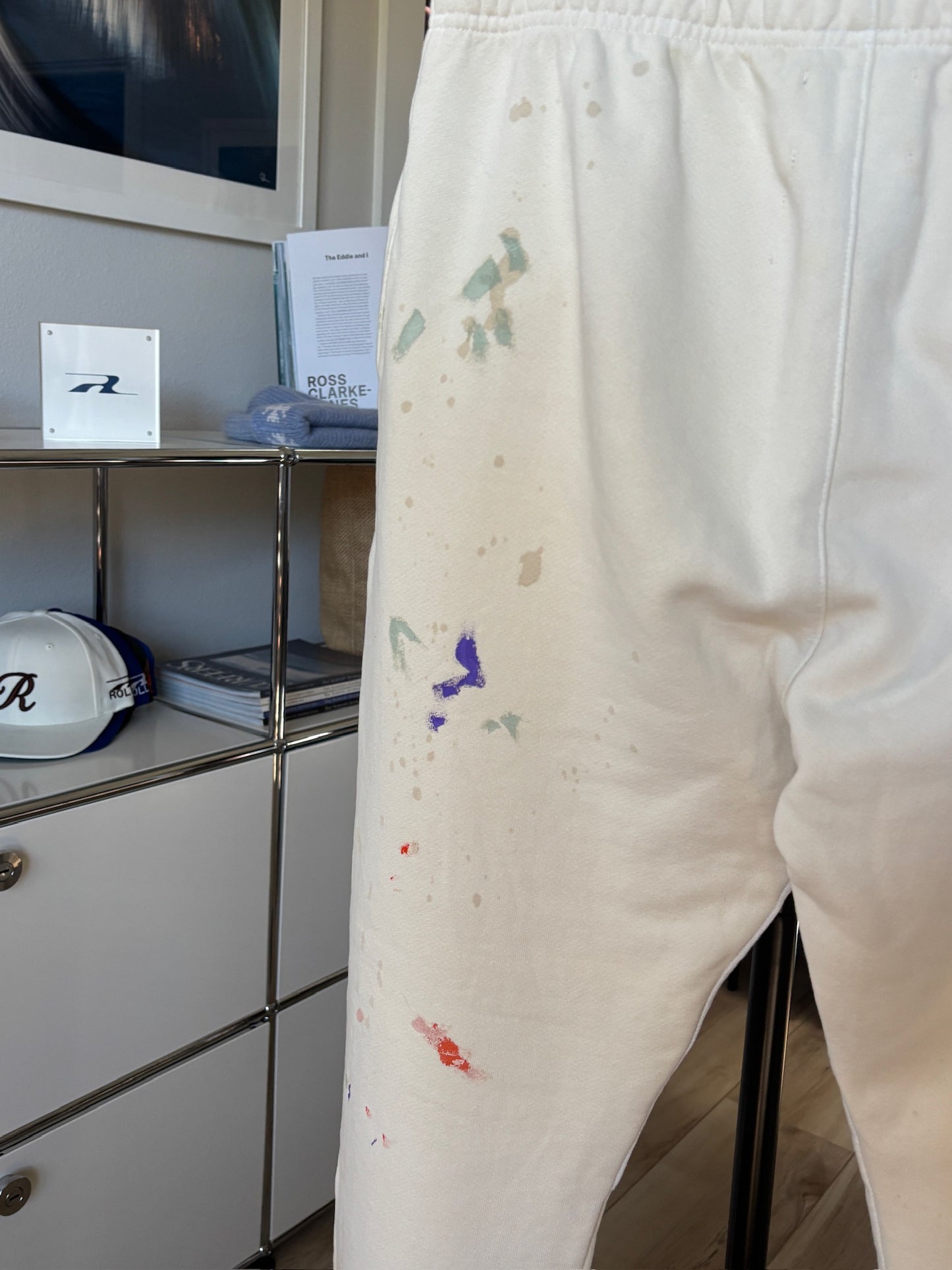 Cream Flare Sweatpants