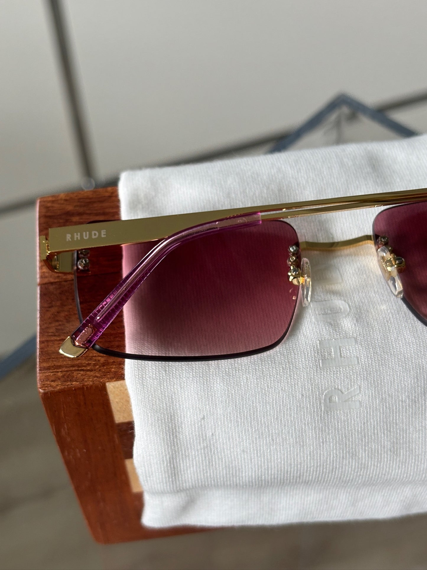 New Money Rimless Sunglasses