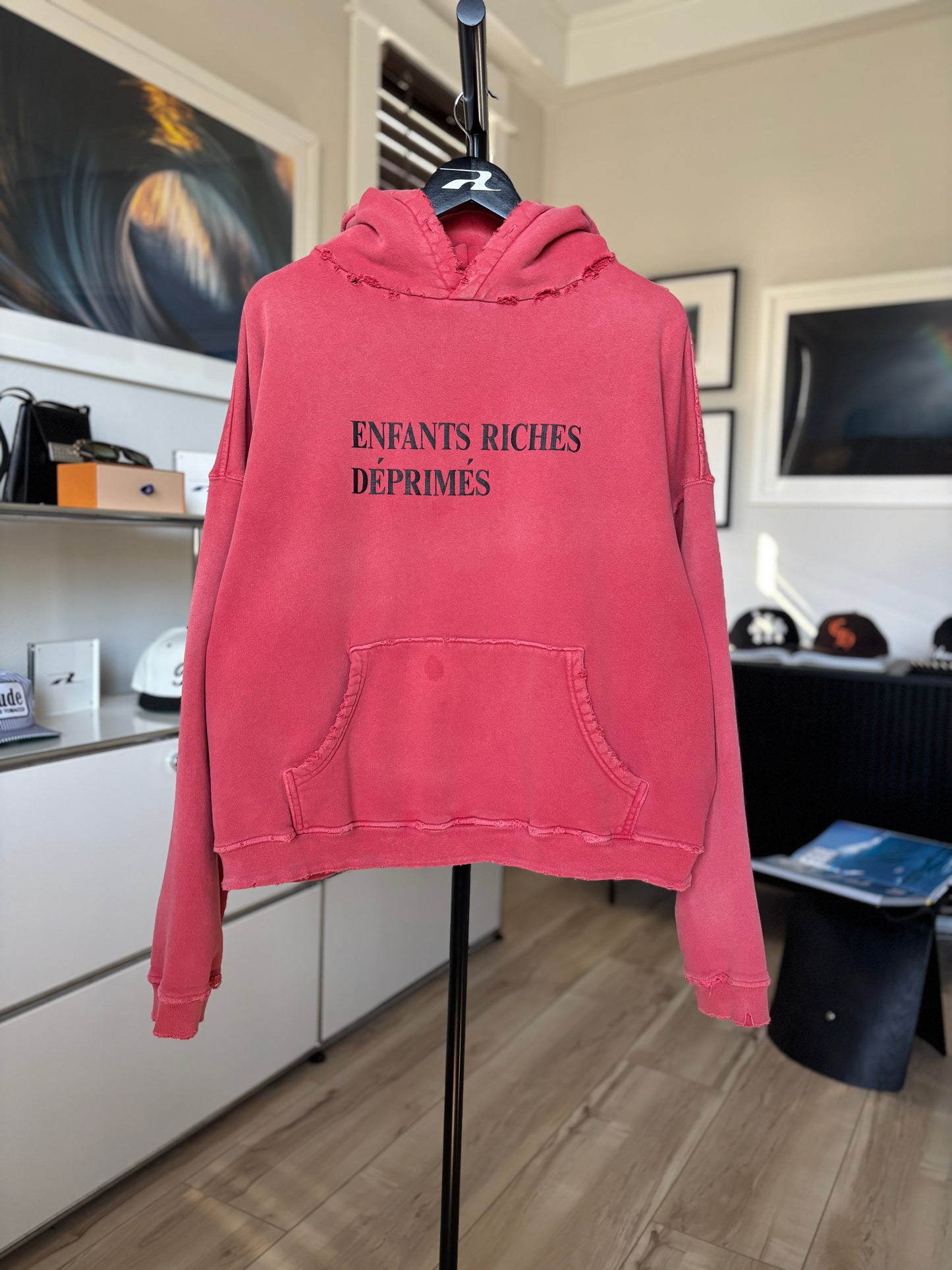 Distressed Logo Hoodie