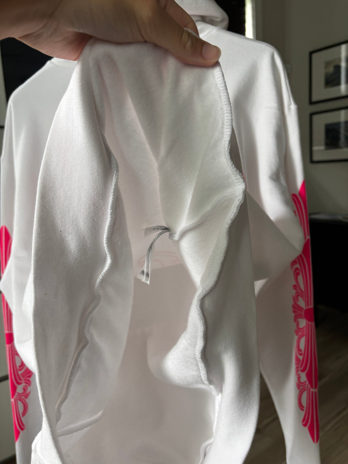 Pink Floral Logo Hoodie