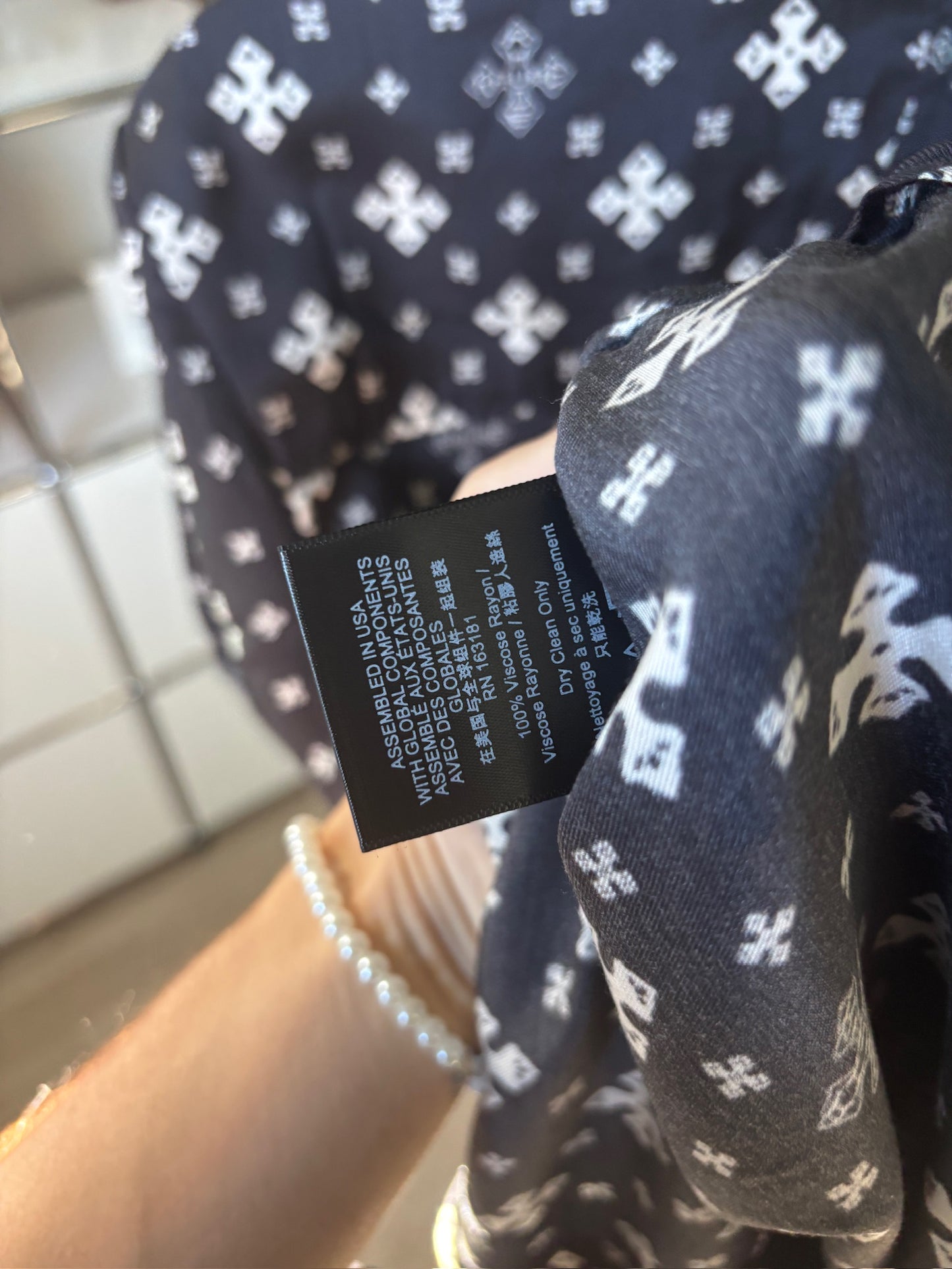 Monogram Silk Logo Shirt