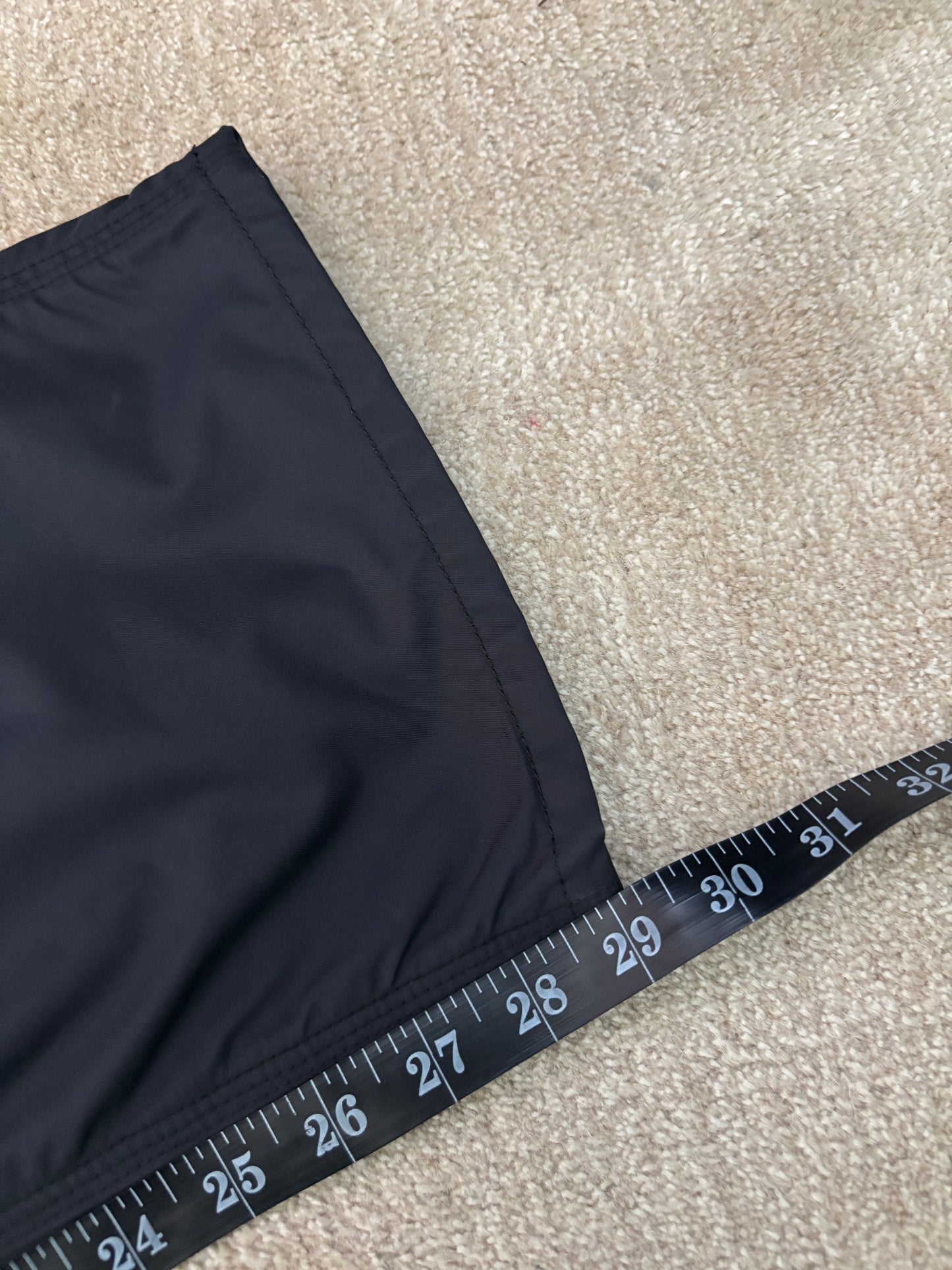 Nylon Leather Patch Carpenter Pants