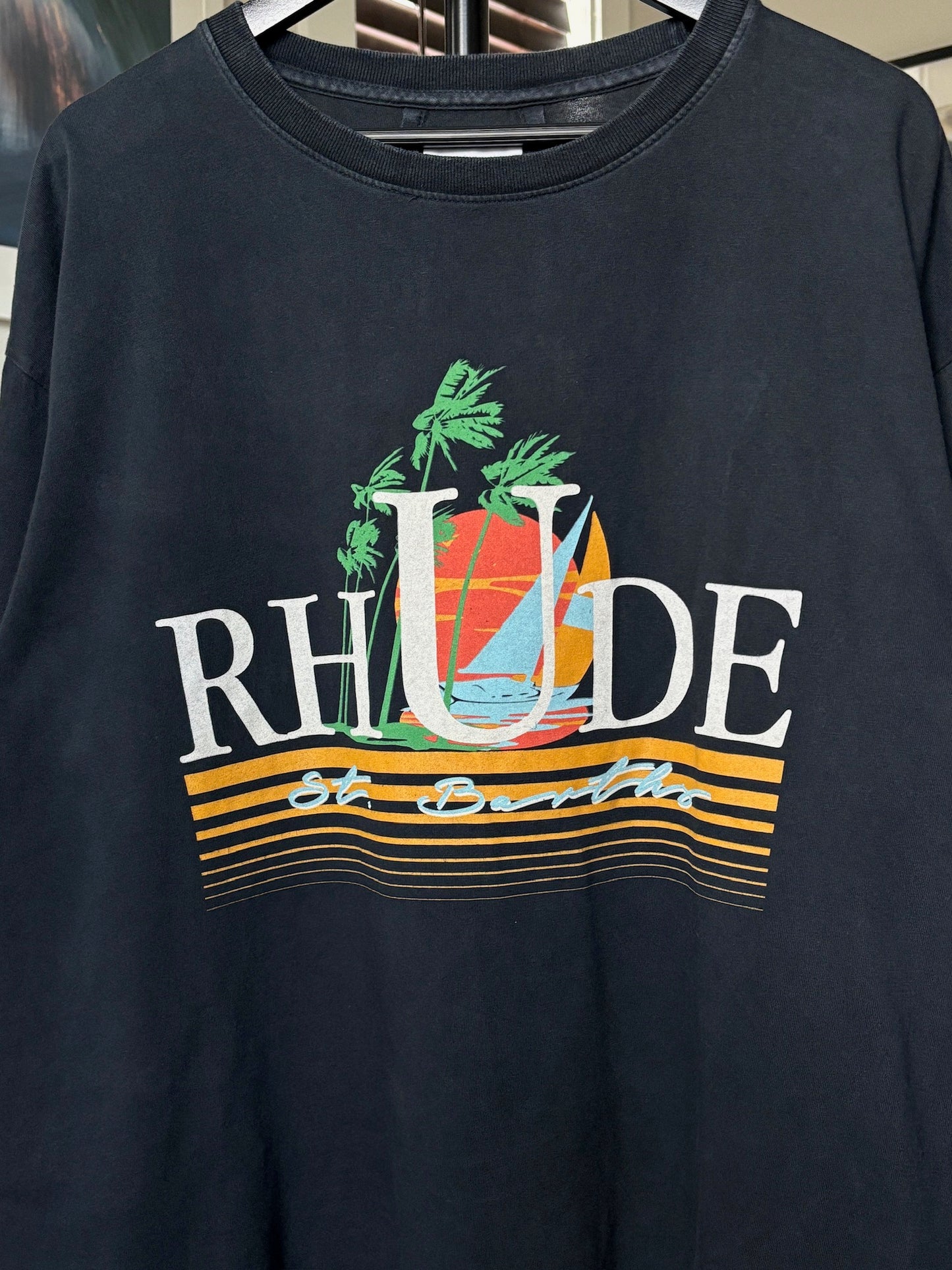 Faded St. Barths Sailing Logo Tee