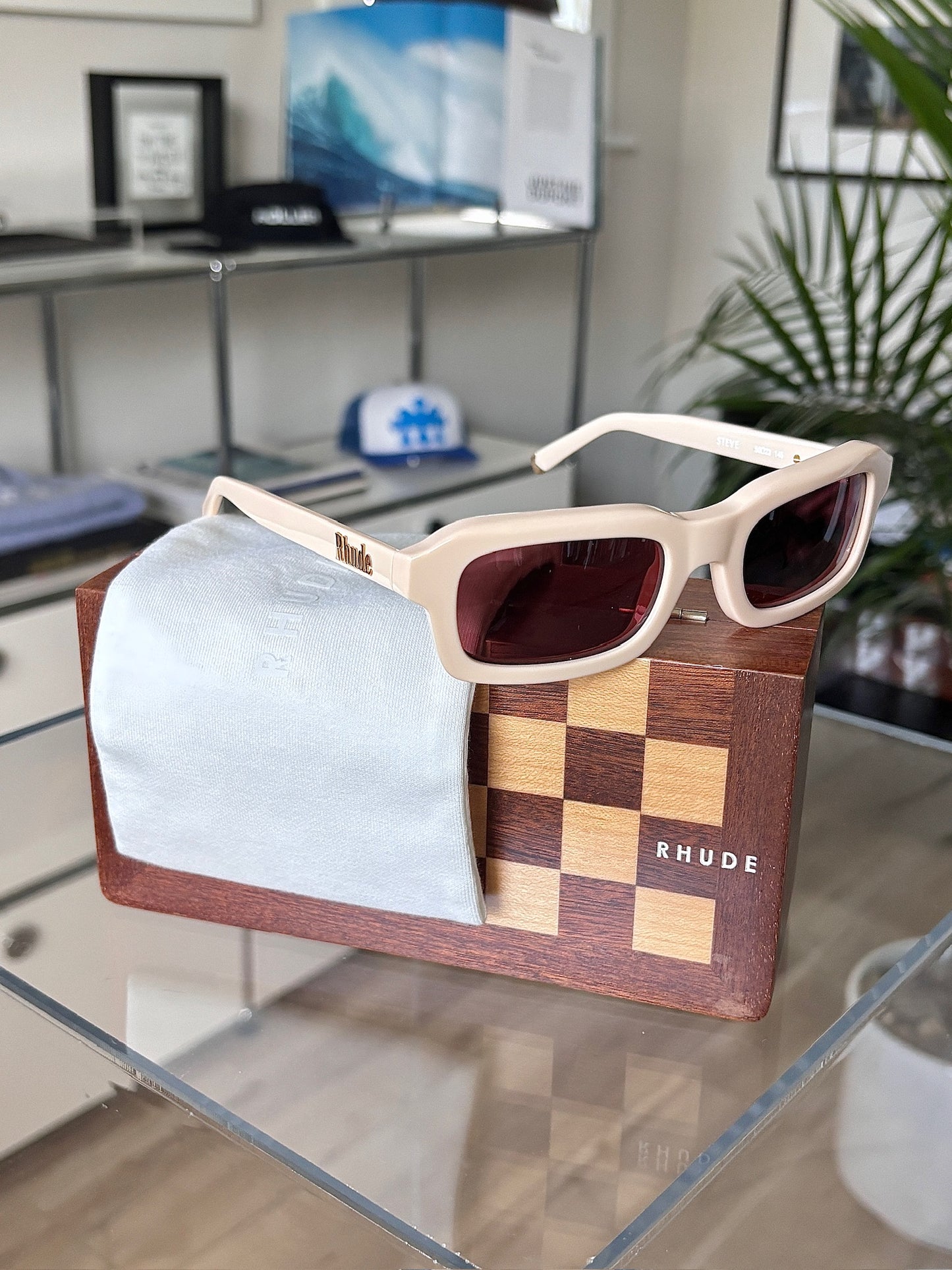 Cream Steve Frame Sunglasses