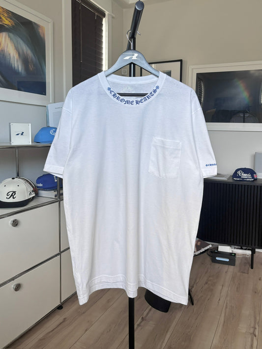 Blue Neck Logo Tee
