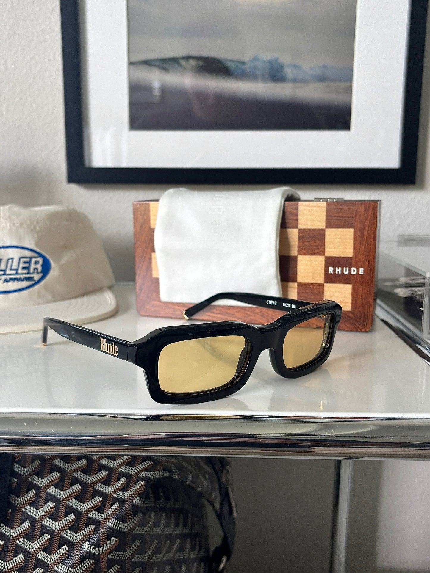 Black Steve Frame Sunglasses