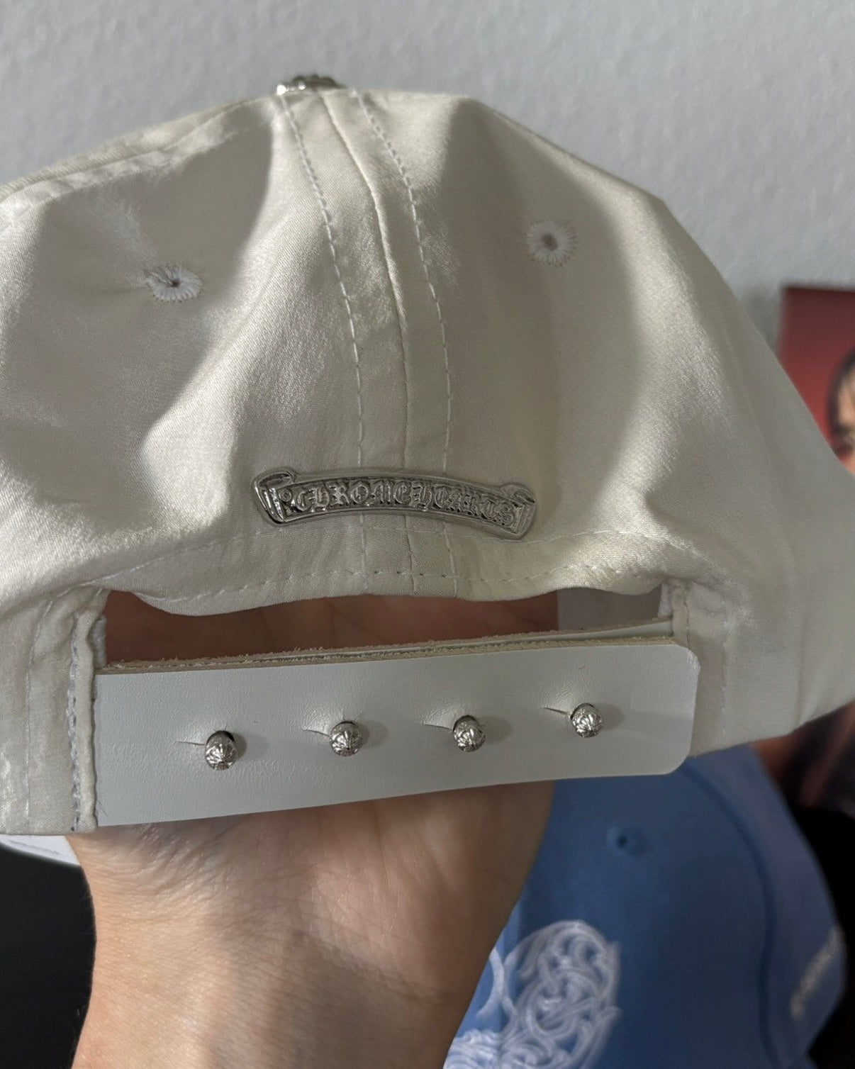 Bella Hadid 100% Silk Leather Cap