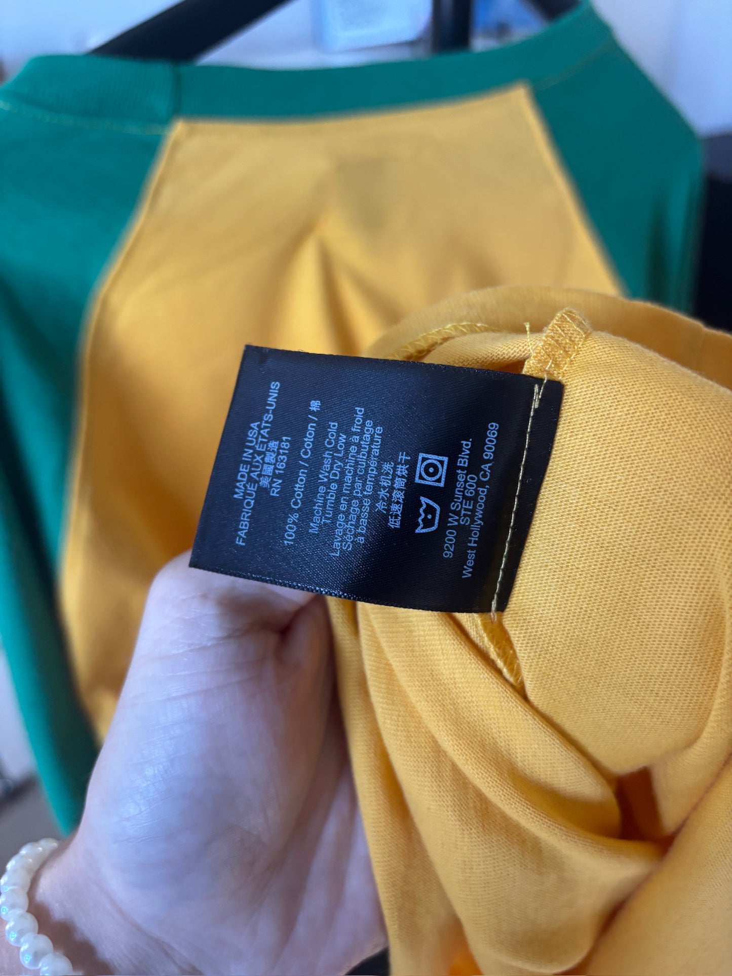 Yellow Green Logo Jersey Tee