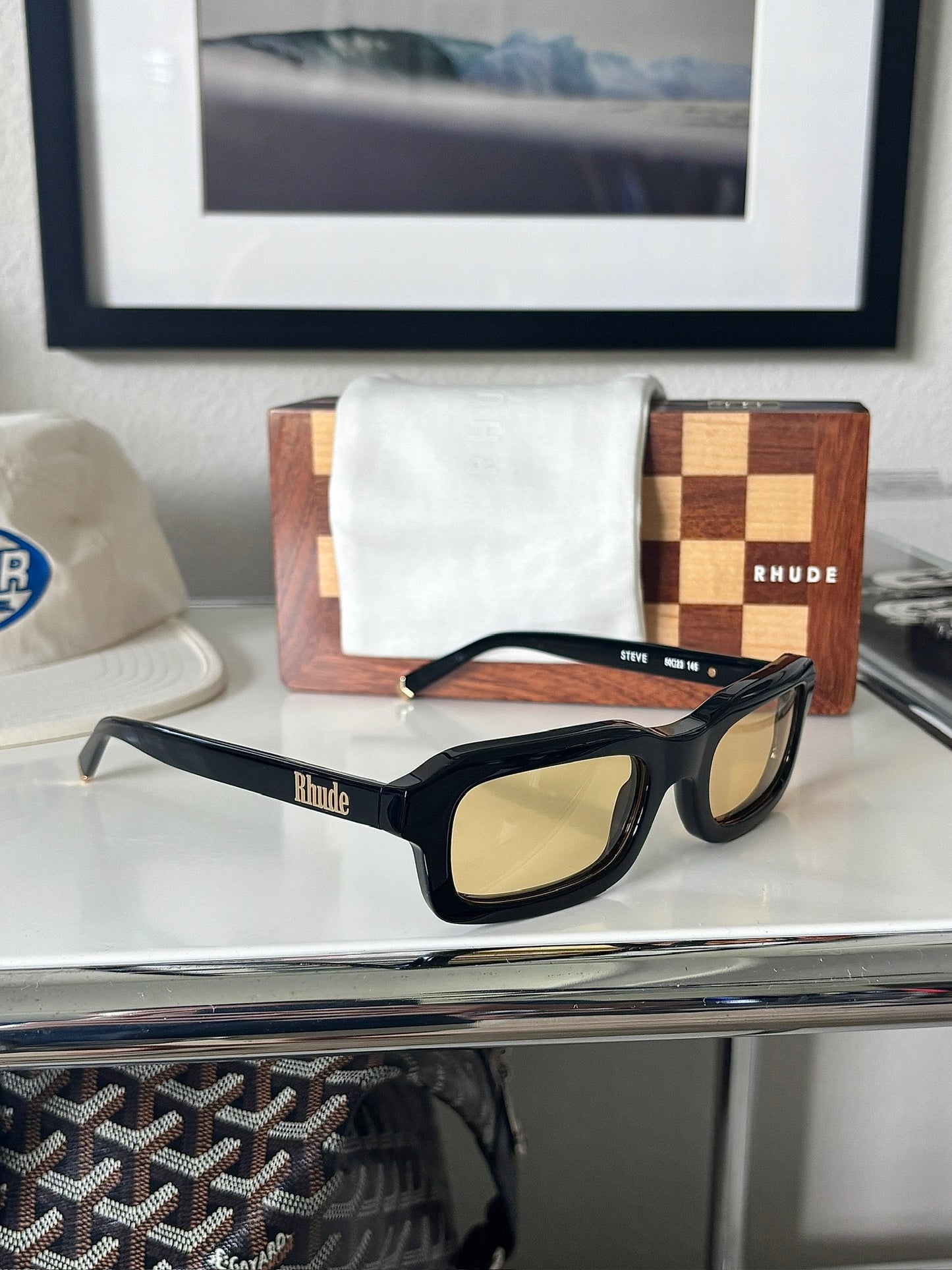 Black Steve Frame Sunglasses