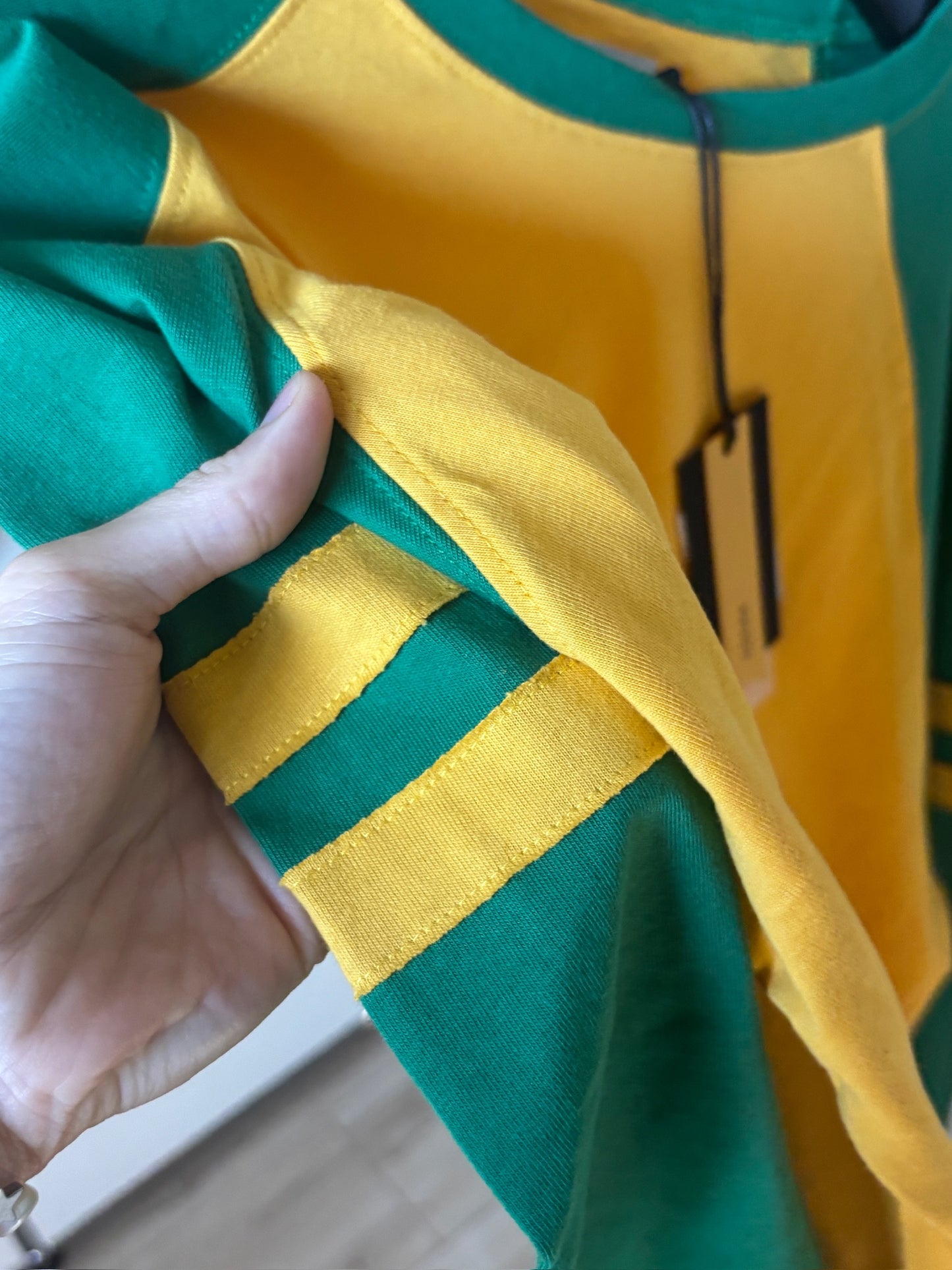 Yellow Green Logo Jersey Tee