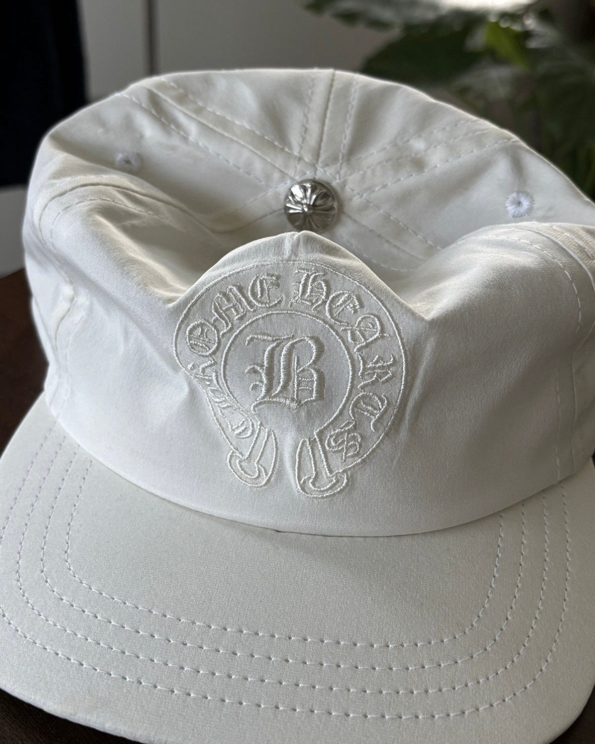 Bella Hadid 100% Silk Leather Cap