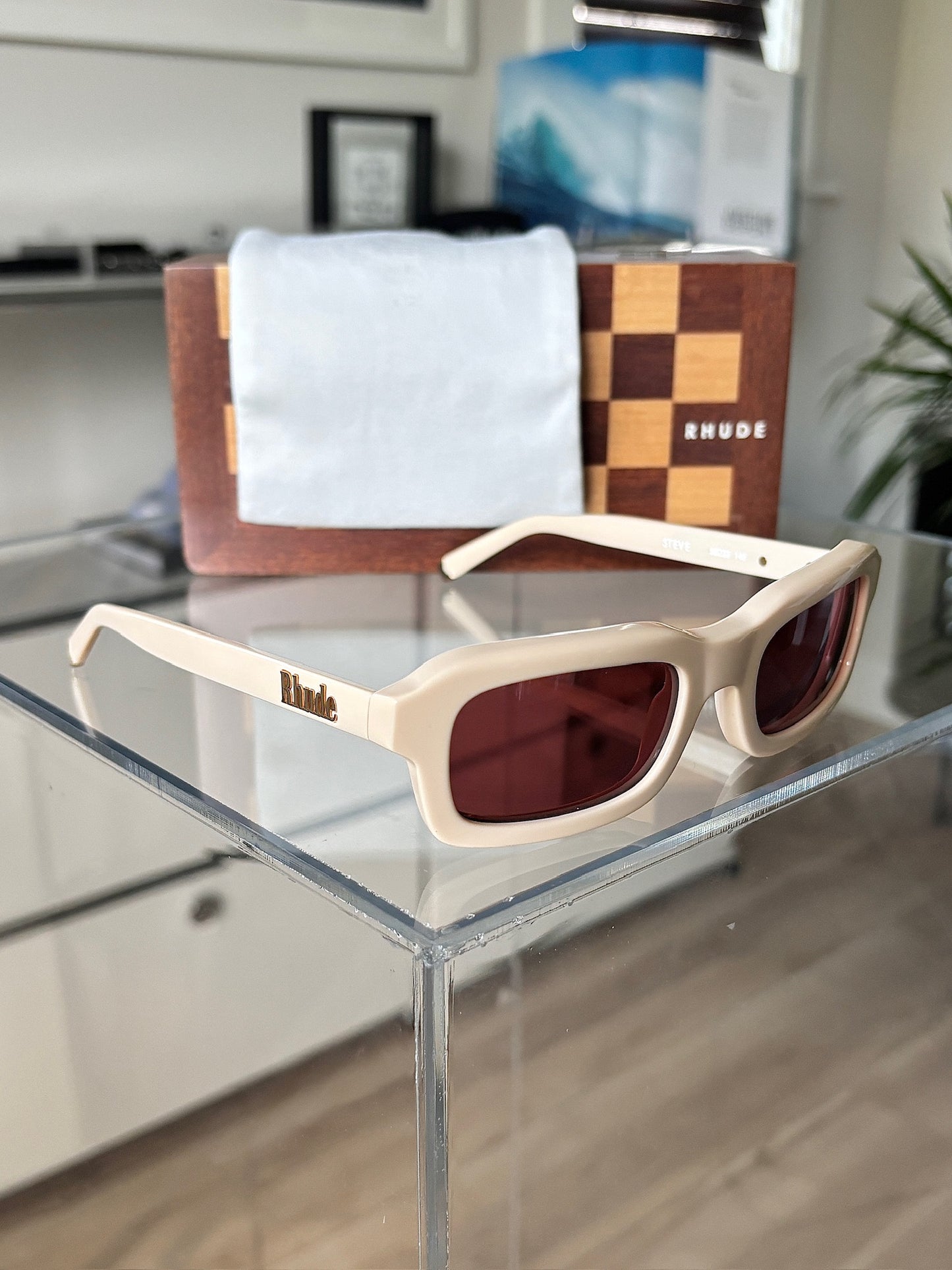 Cream Steve Frame Sunglasses