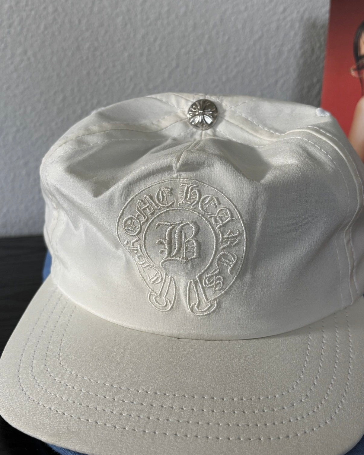 Bella Hadid 100% Silk Leather Cap