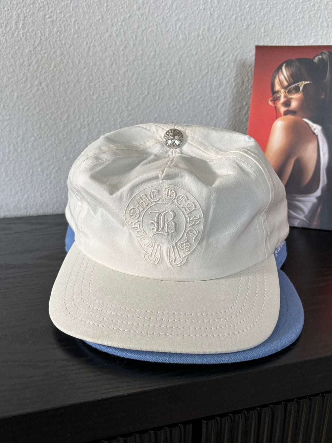 Bella Hadid 100% Silk Leather Cap