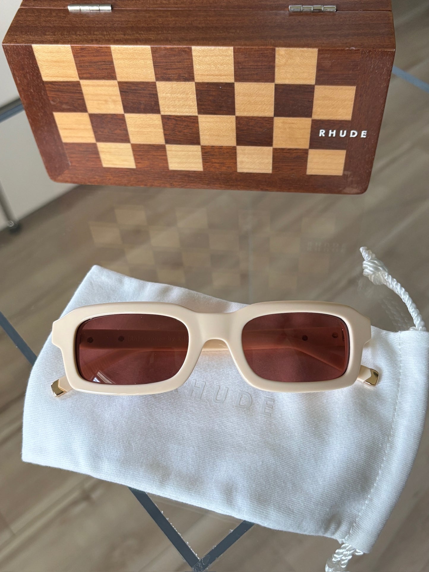 Cream Steve Frame Sunglasses