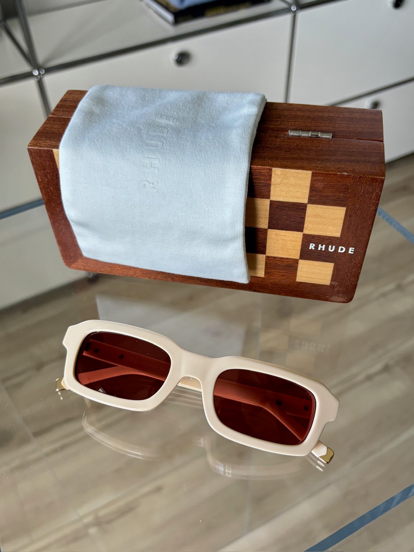 Cream Steve Frame Sunglasses