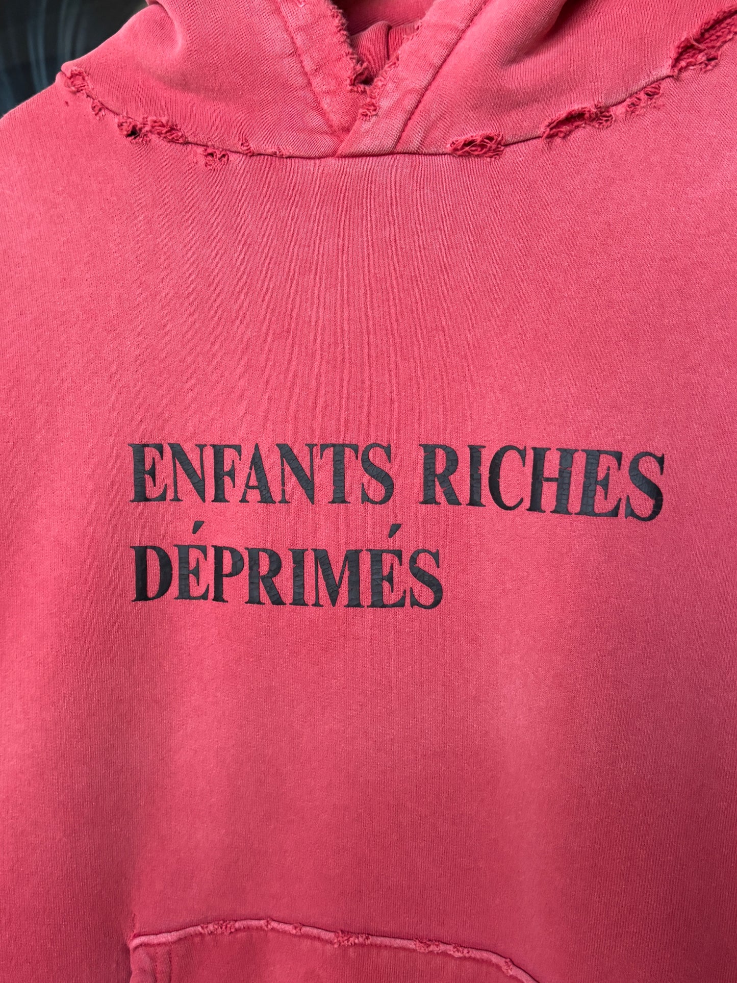 Distressed Logo Hoodie