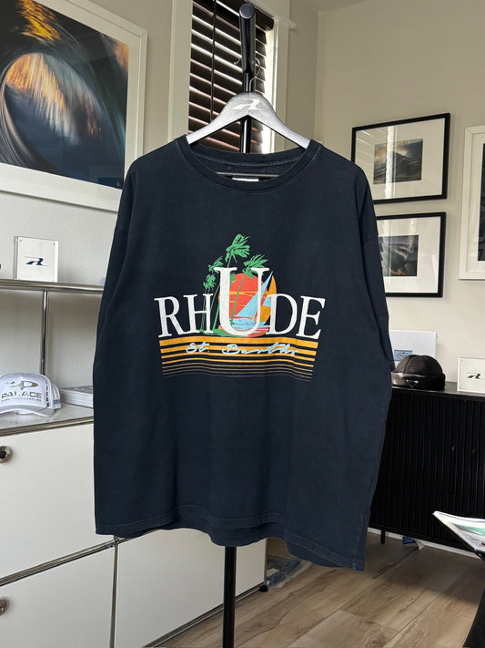 Faded St. Barths Sailing Logo Tee