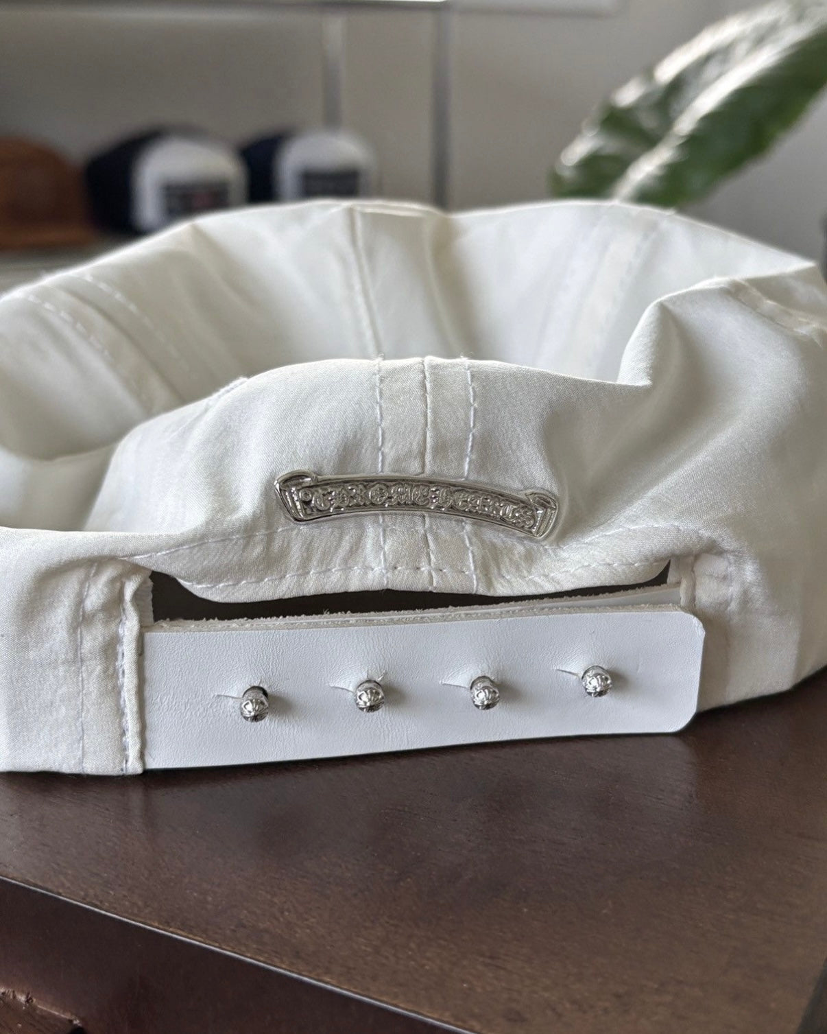 Bella Hadid 100% Silk Leather Cap