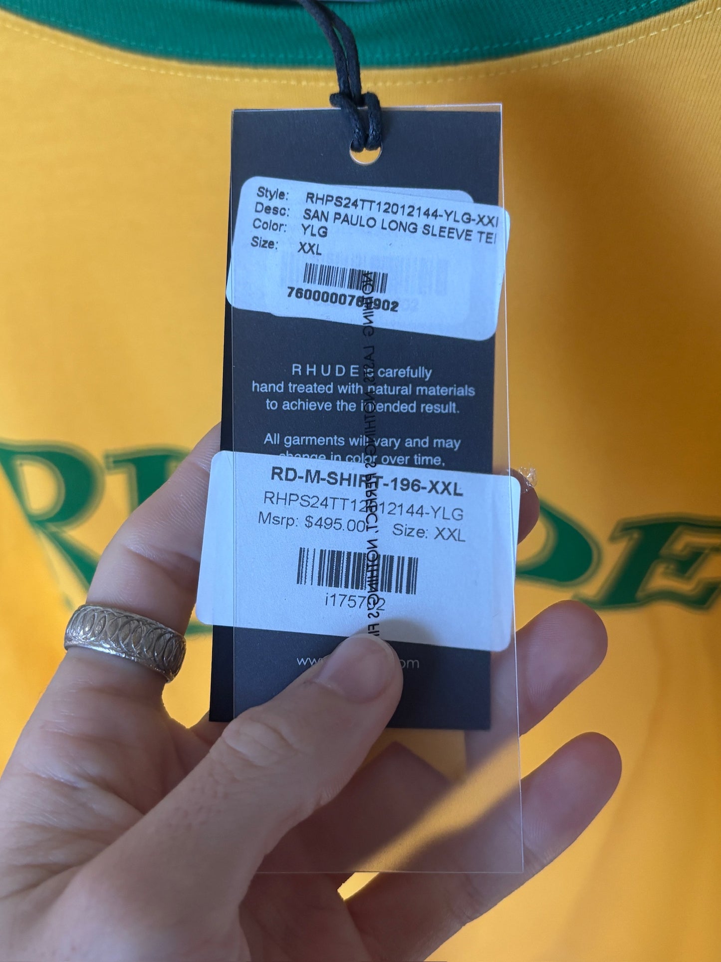 Yellow Green Logo Jersey Tee