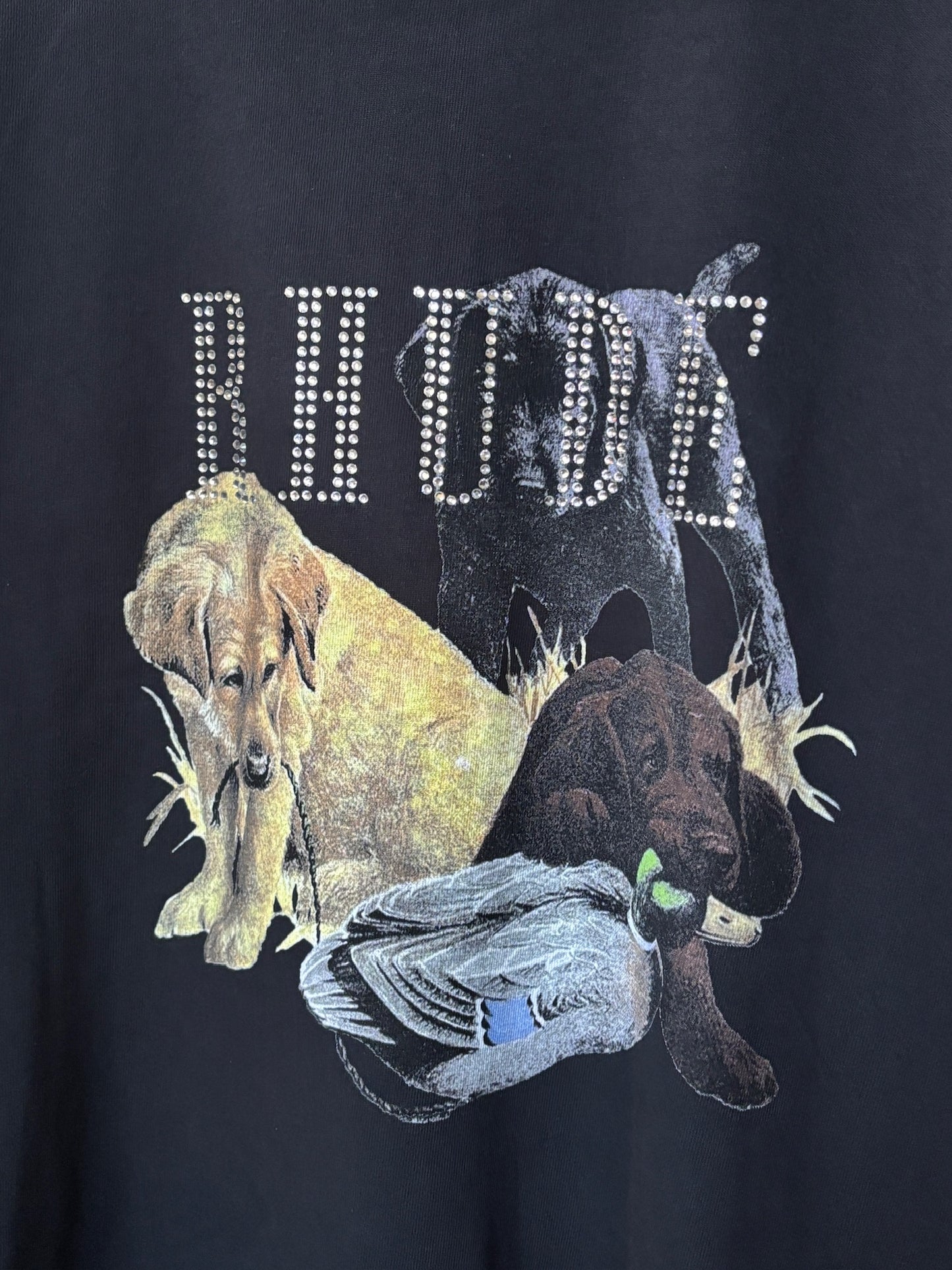 Rhinestone Dog Logo Tee