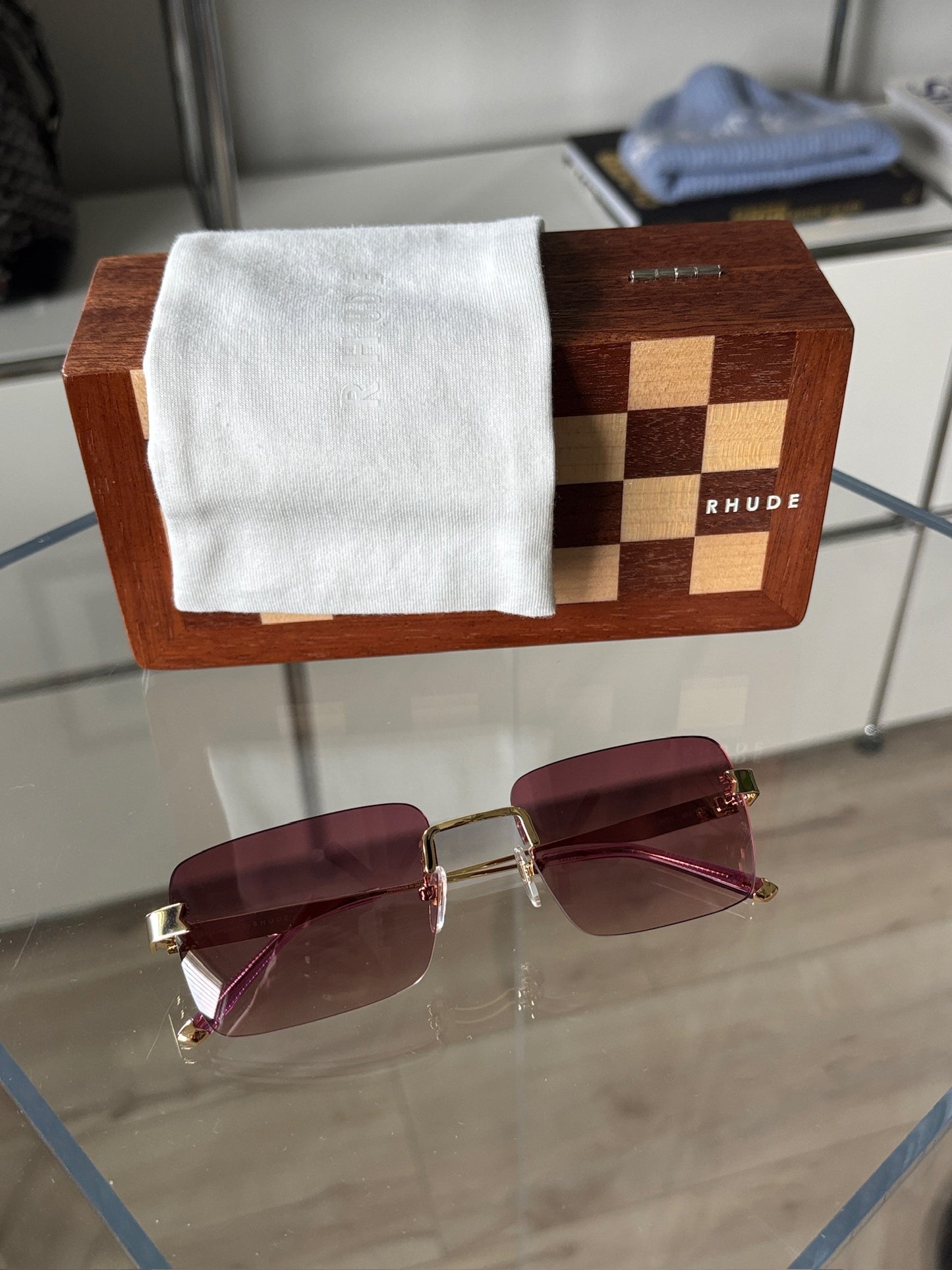 New Money Rimless Sunglasses
