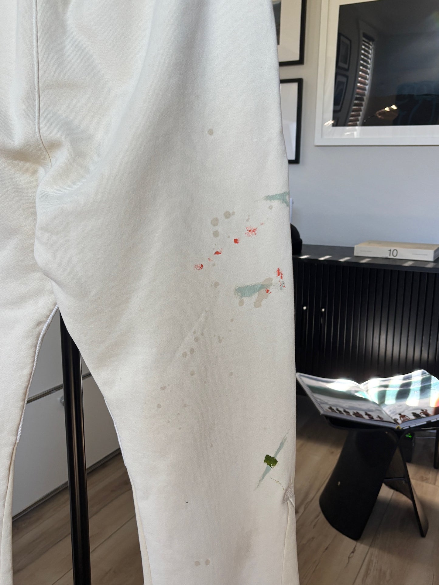 Cream Flare Sweatpants