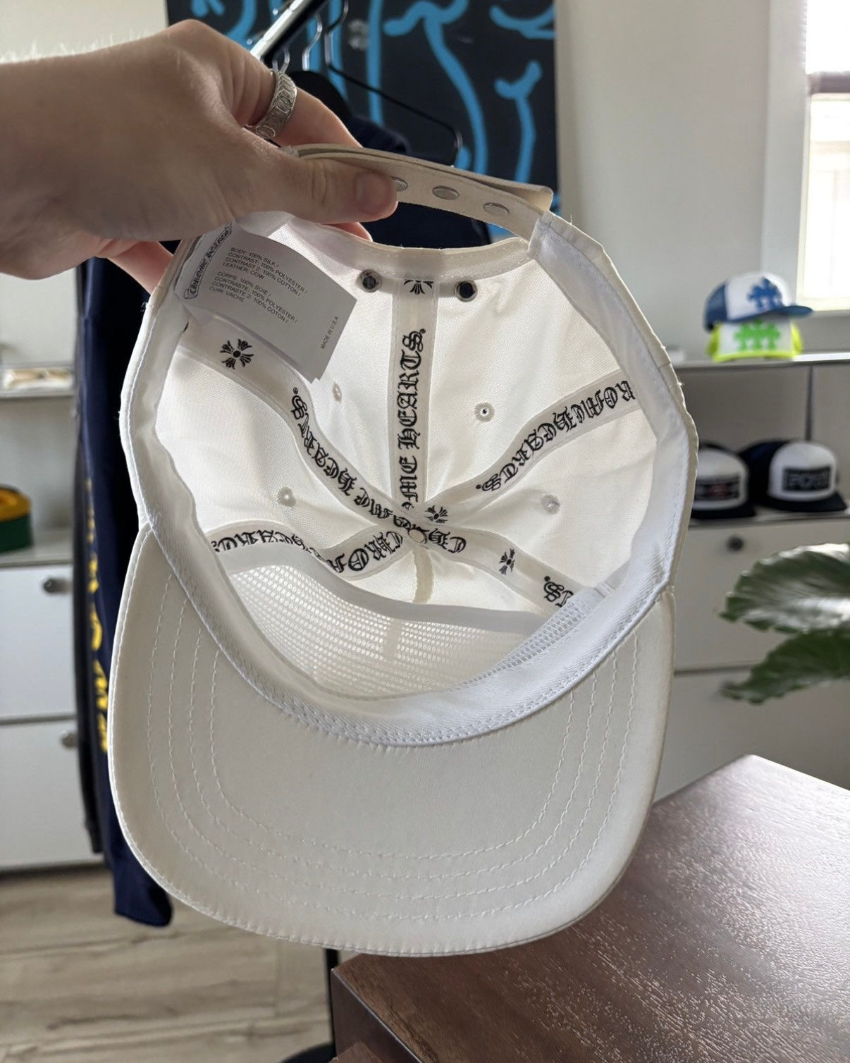 Bella Hadid 100% Silk Leather Cap