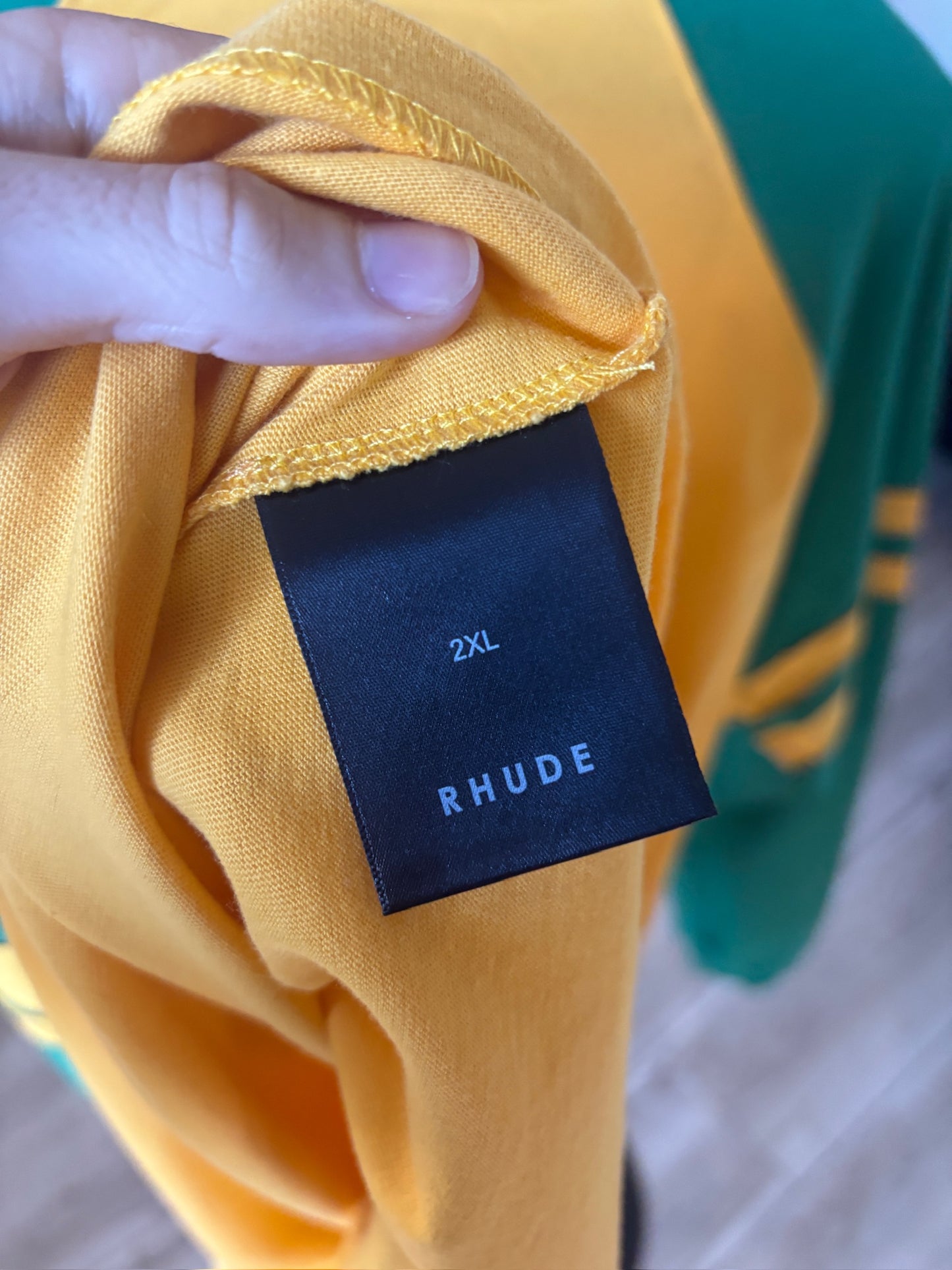 Yellow Green Logo Jersey Tee