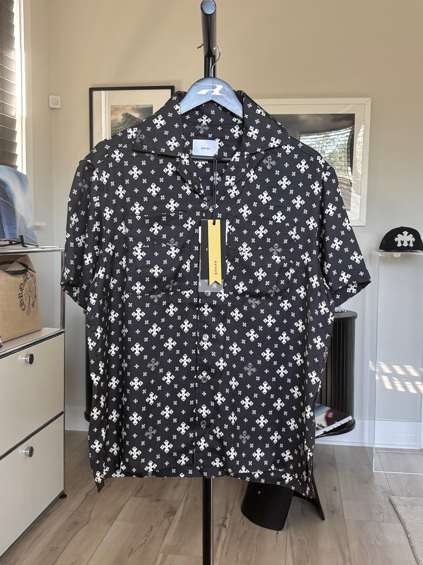 Monogram Silk Logo Shirt