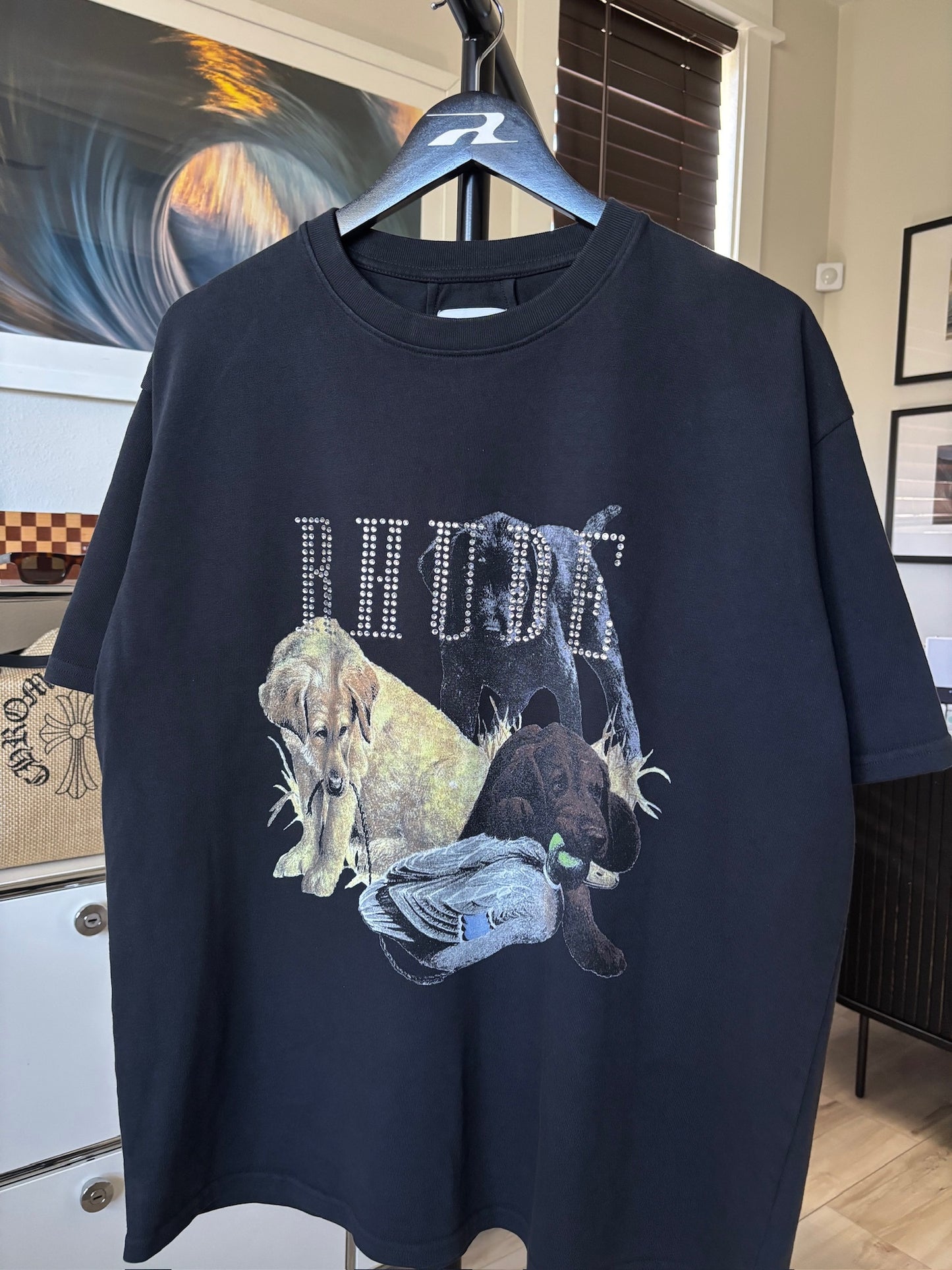 Rhinestone Dog Logo Tee