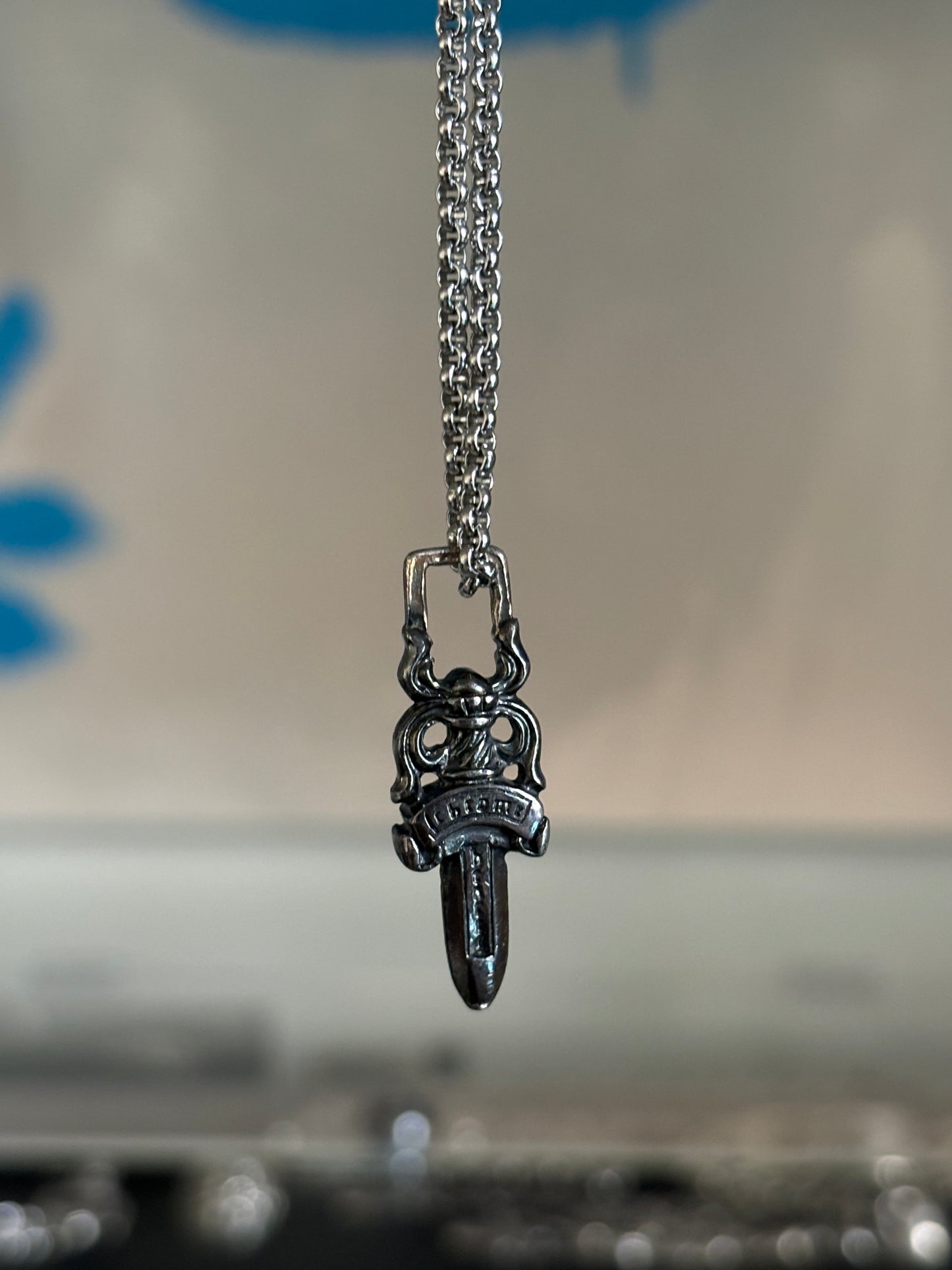 Patina Dagger Necklace