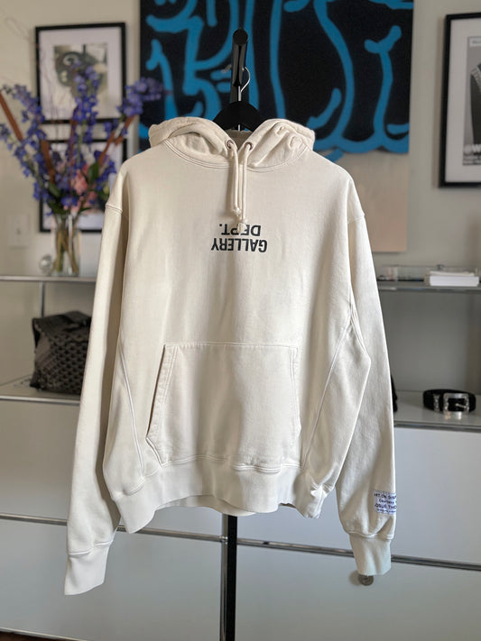 Cream Upside Down Hoodie