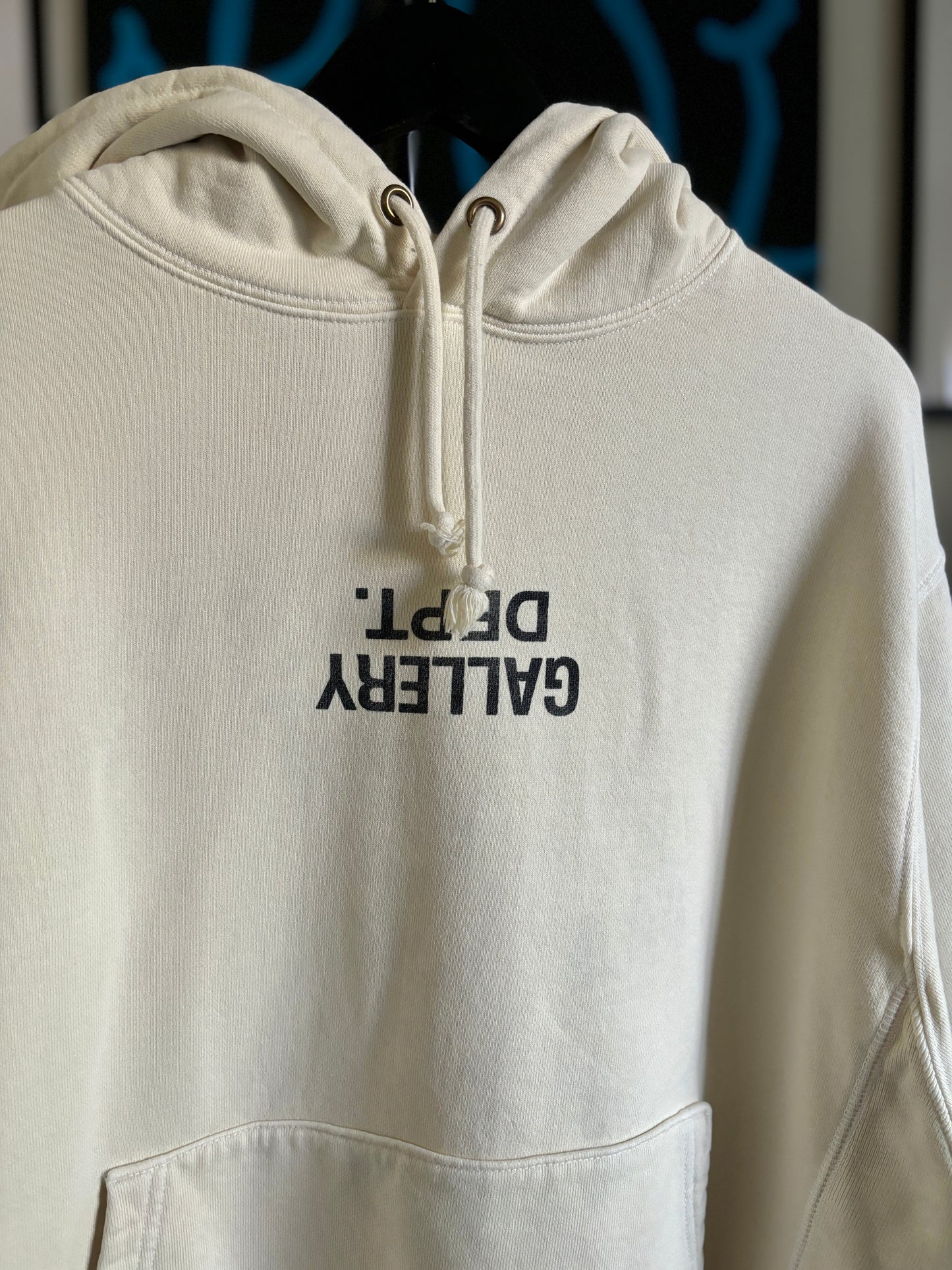 Cream Upside Down Hoodie