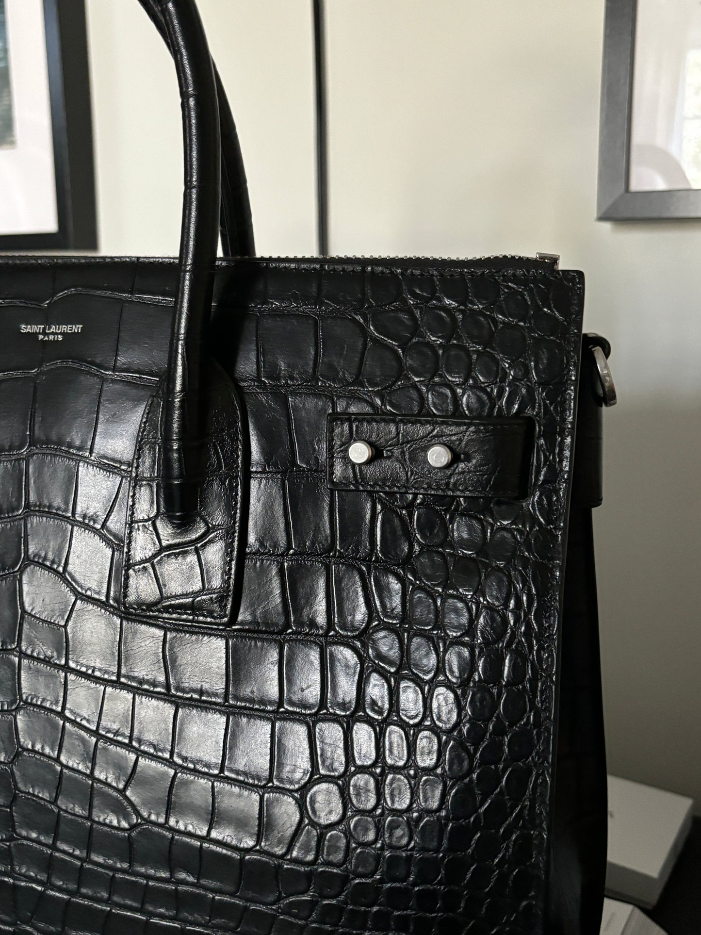 Crocodile Tote Purse