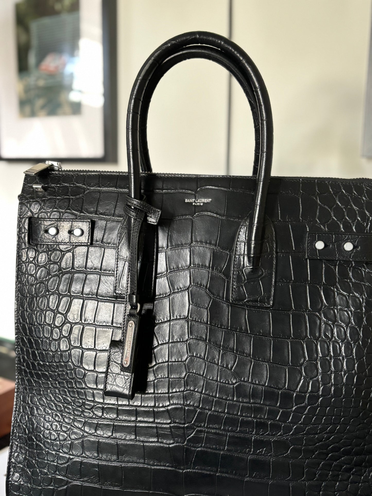 Crocodile Tote Purse