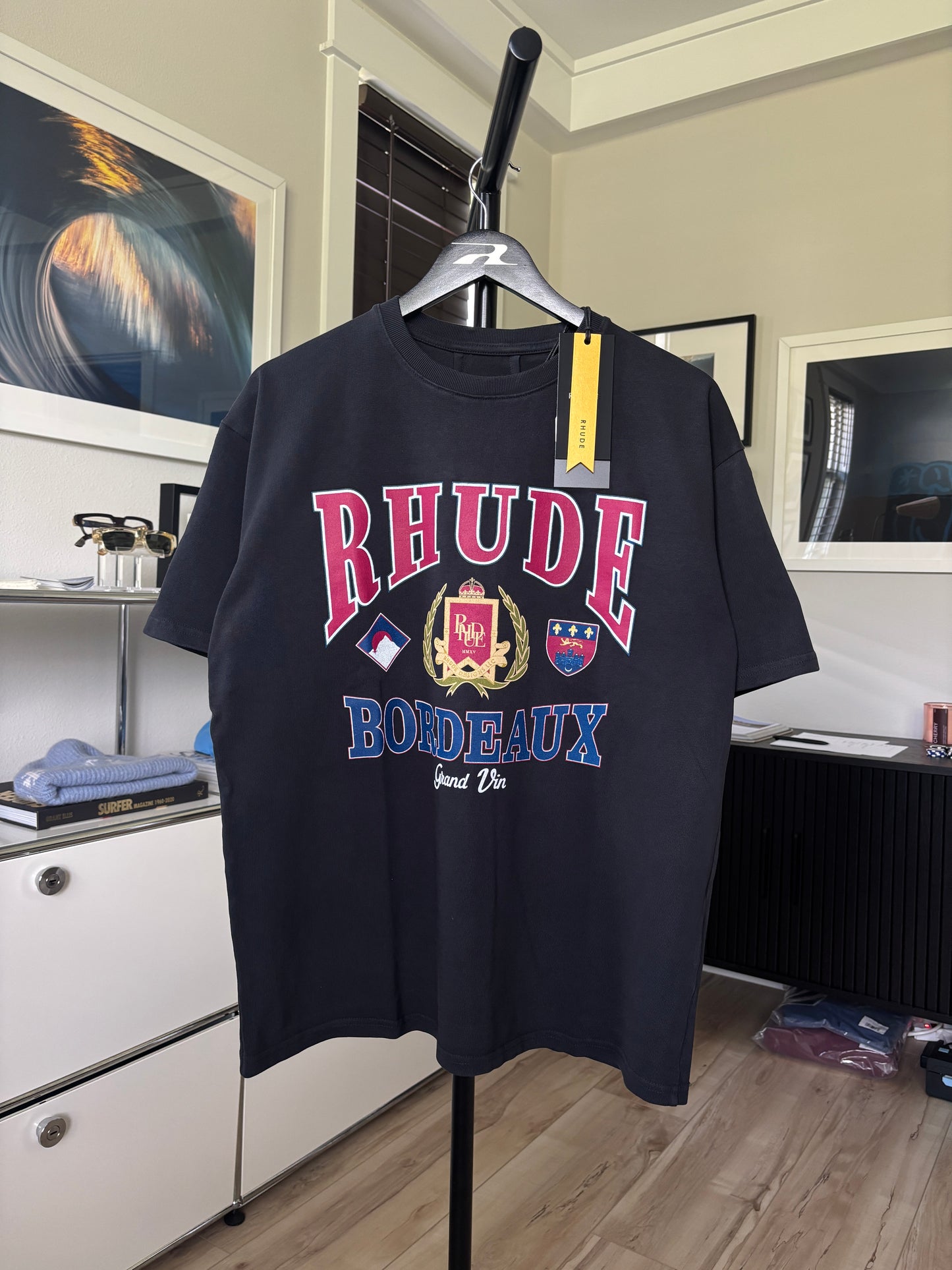 Bordeaux Ski Logo Tee